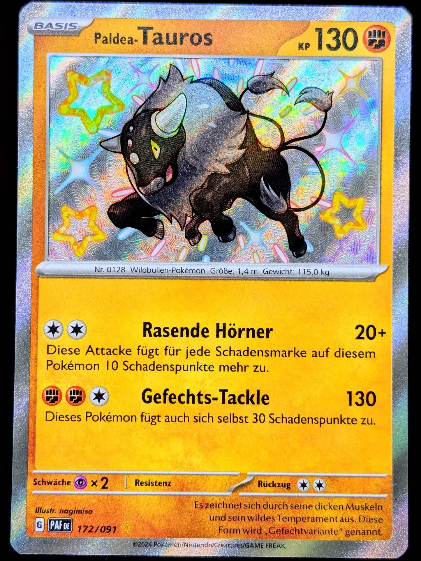 Paldea-Tauros Shiny 172/091 DE