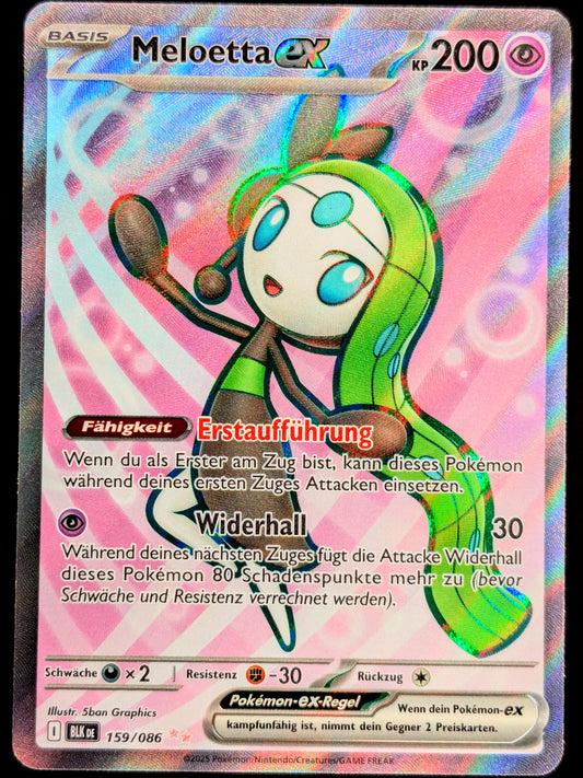 Meloetta Ex Full Art 159/086 DE
