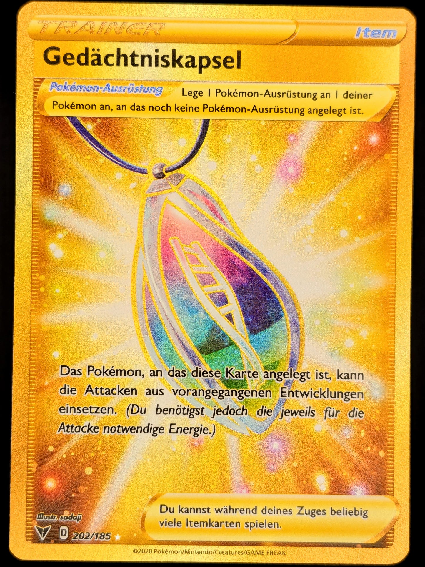 Gedächtniskapsel Gold 202/185 DE