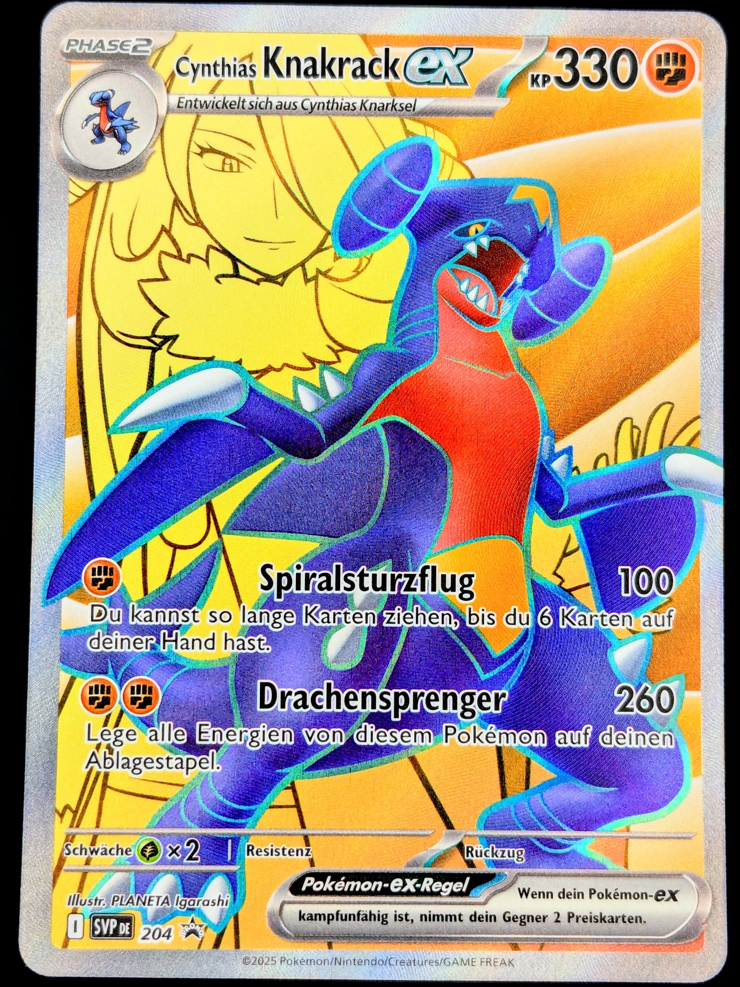 Cynthias Knakrack Ex Full Art Promo SVP204 DE