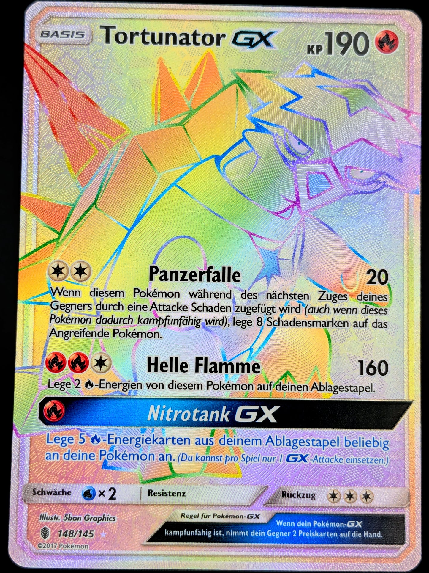 Tortunator GX Rainbow 148/145 DE