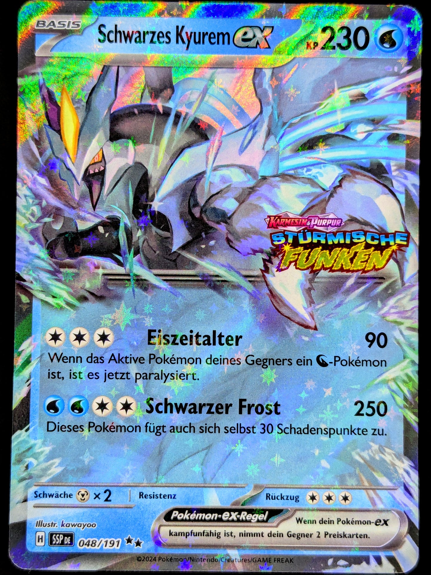 Schwarzes Kyurem Ex 048/191 DE