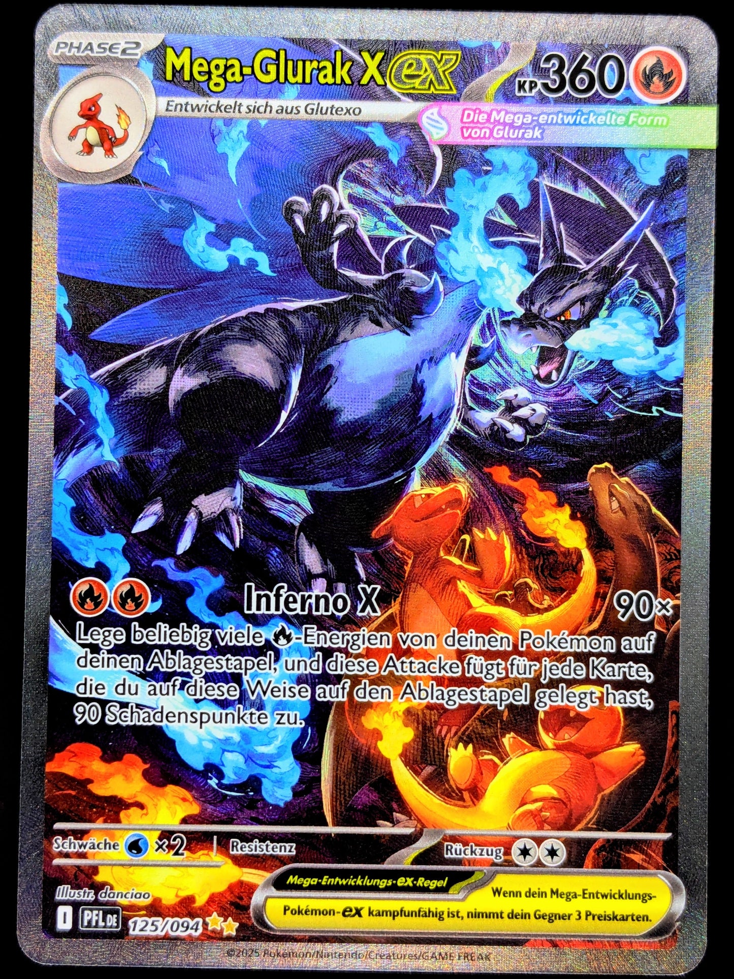 Mega-Glurak X Ex 125/94 Special Illustration Rare DE