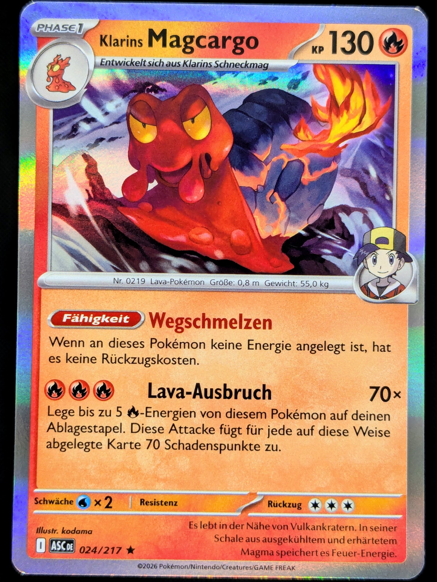 Klarins Magcargo Holo 024/217 DE