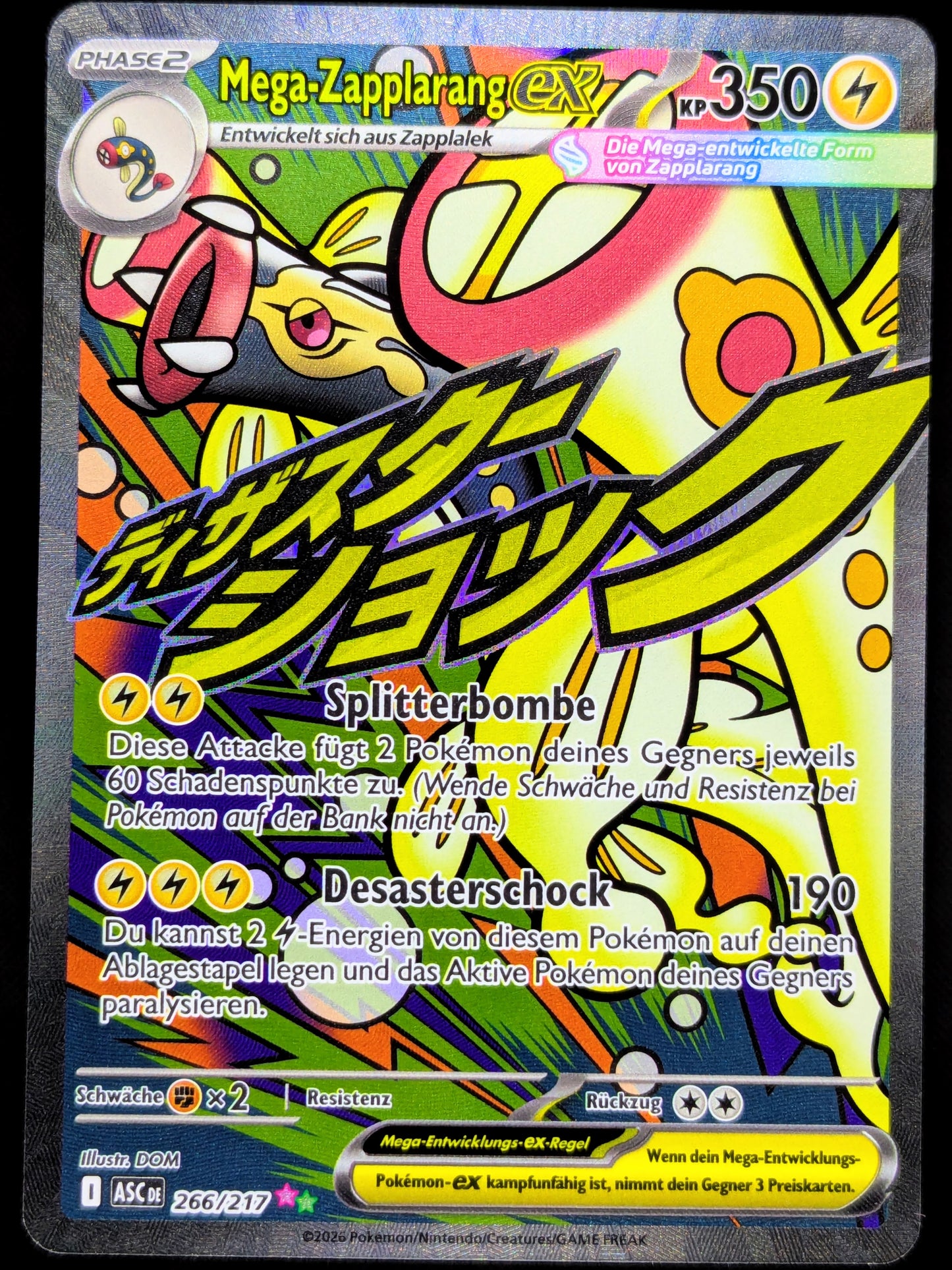 Mega-Zapplarang Ex Full Art 266/217 DE