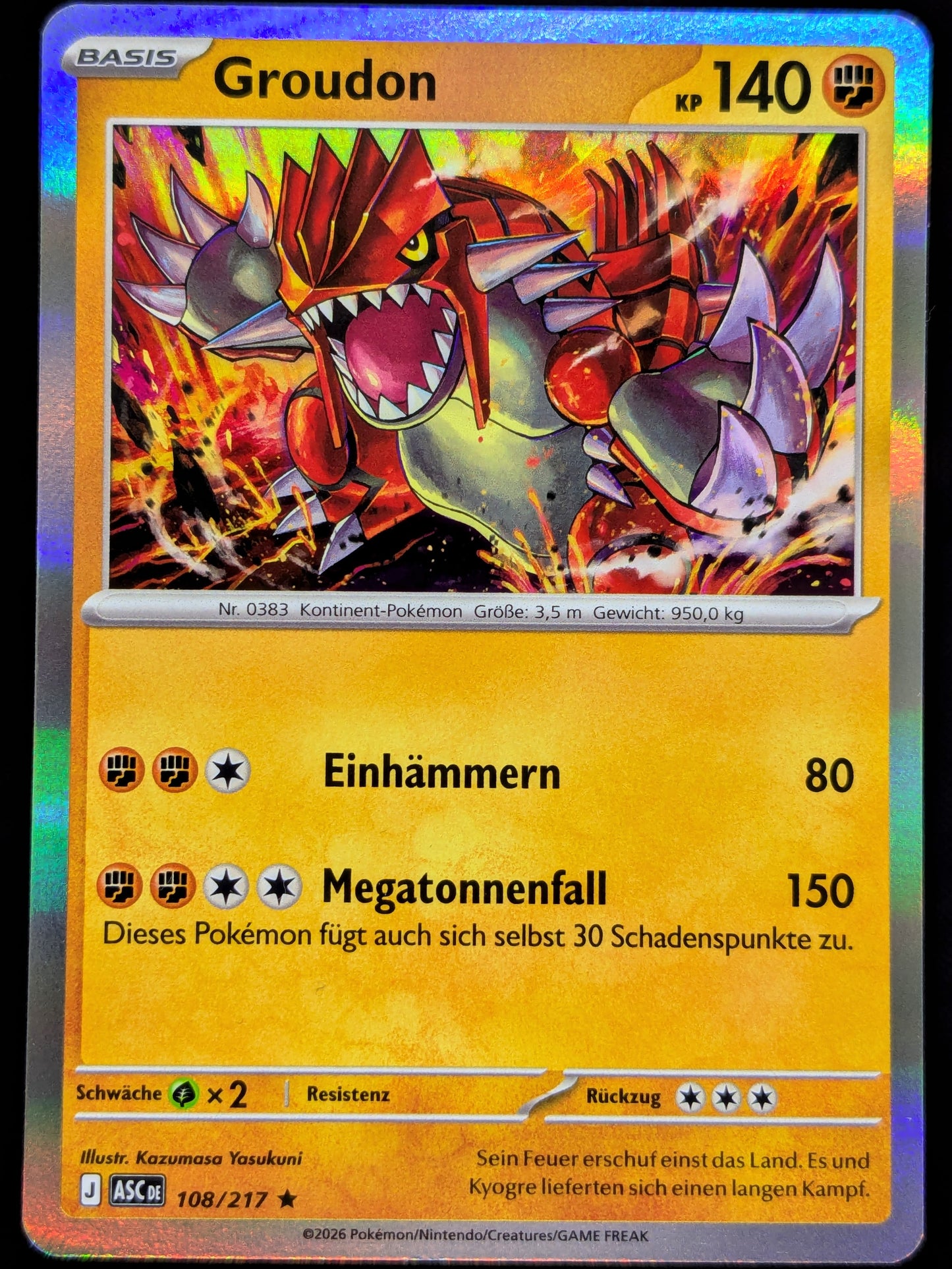 Groudon Holo 108/217 DE
