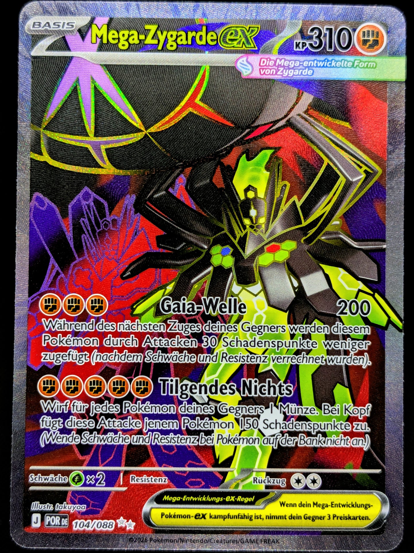 Mega-Zygarde Ex Full Art 104/088 DE