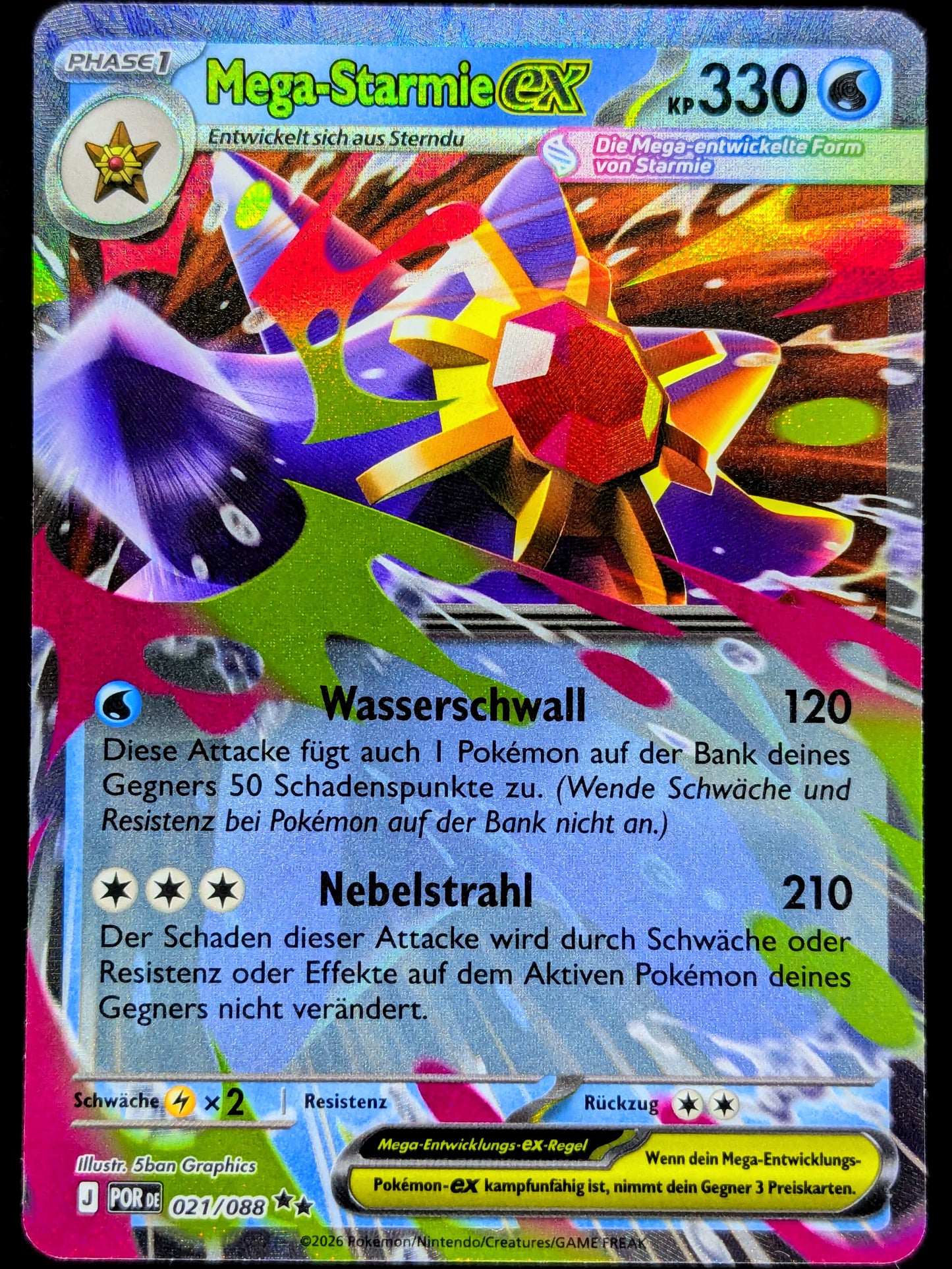 Mega-Starmie Ex 021/088 DE