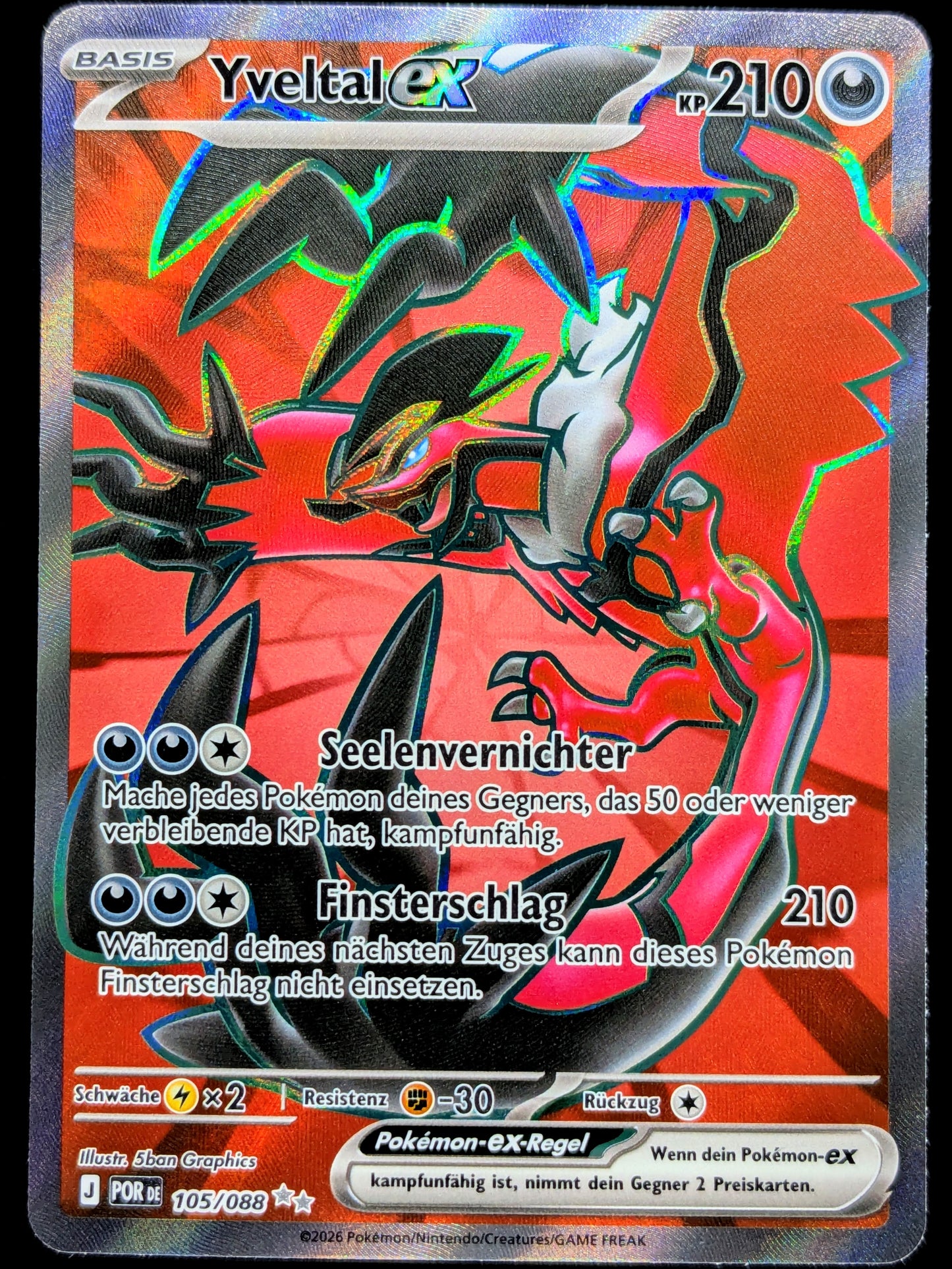 Yveltal Ex Full Art 105/088 DE