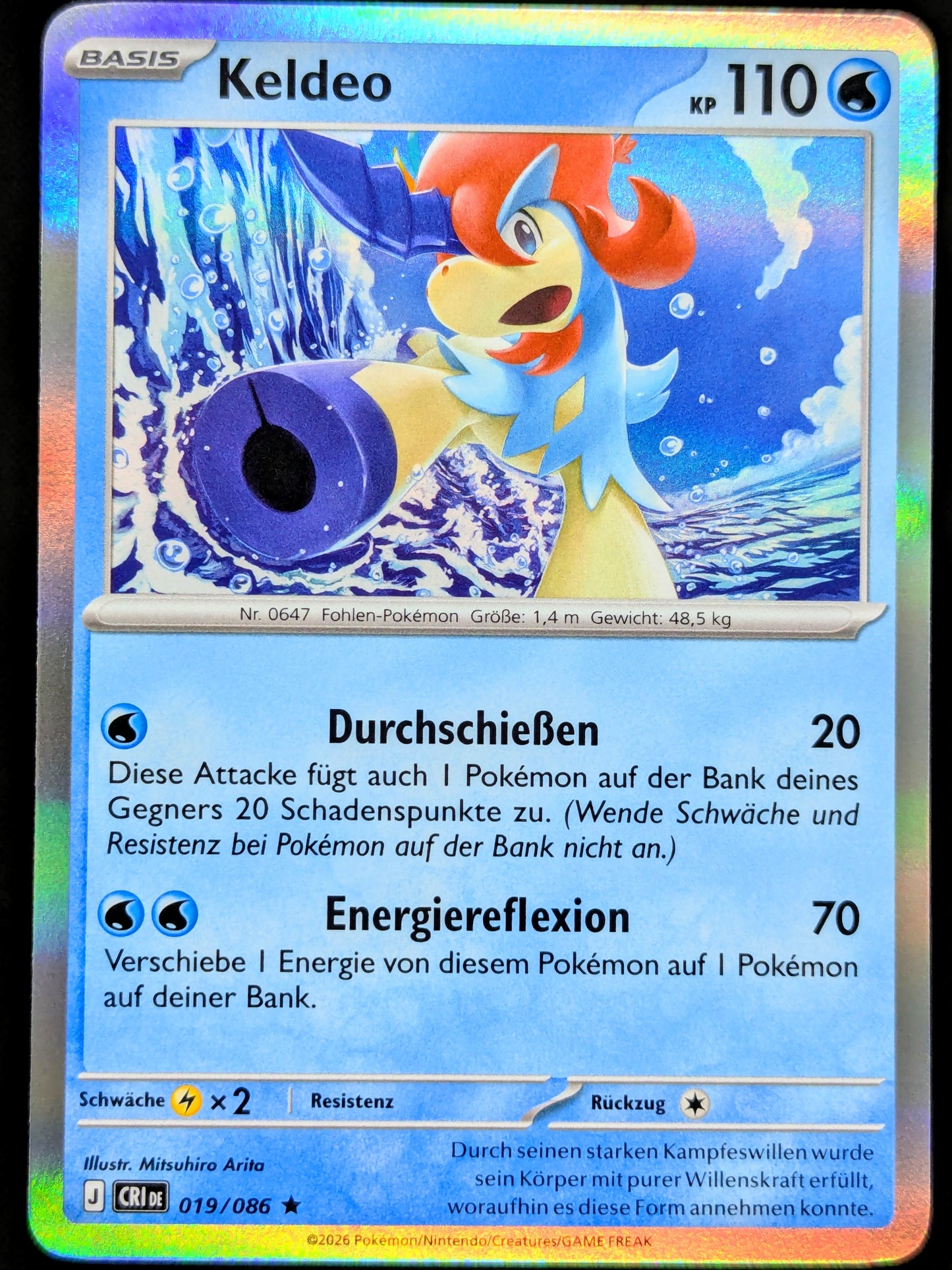 Keldeo Holo 019/086 DE