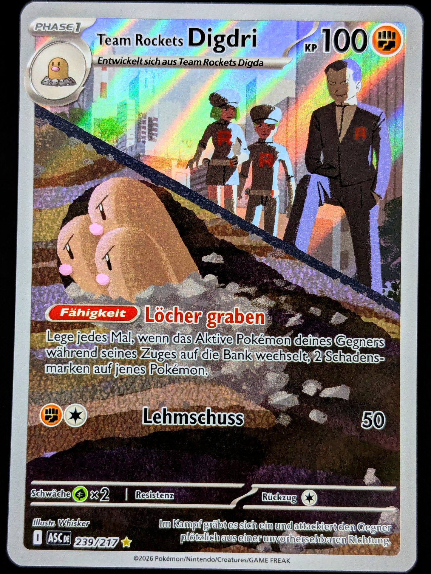 Team Rockets Digdri 239/217 Illustration Rare DE