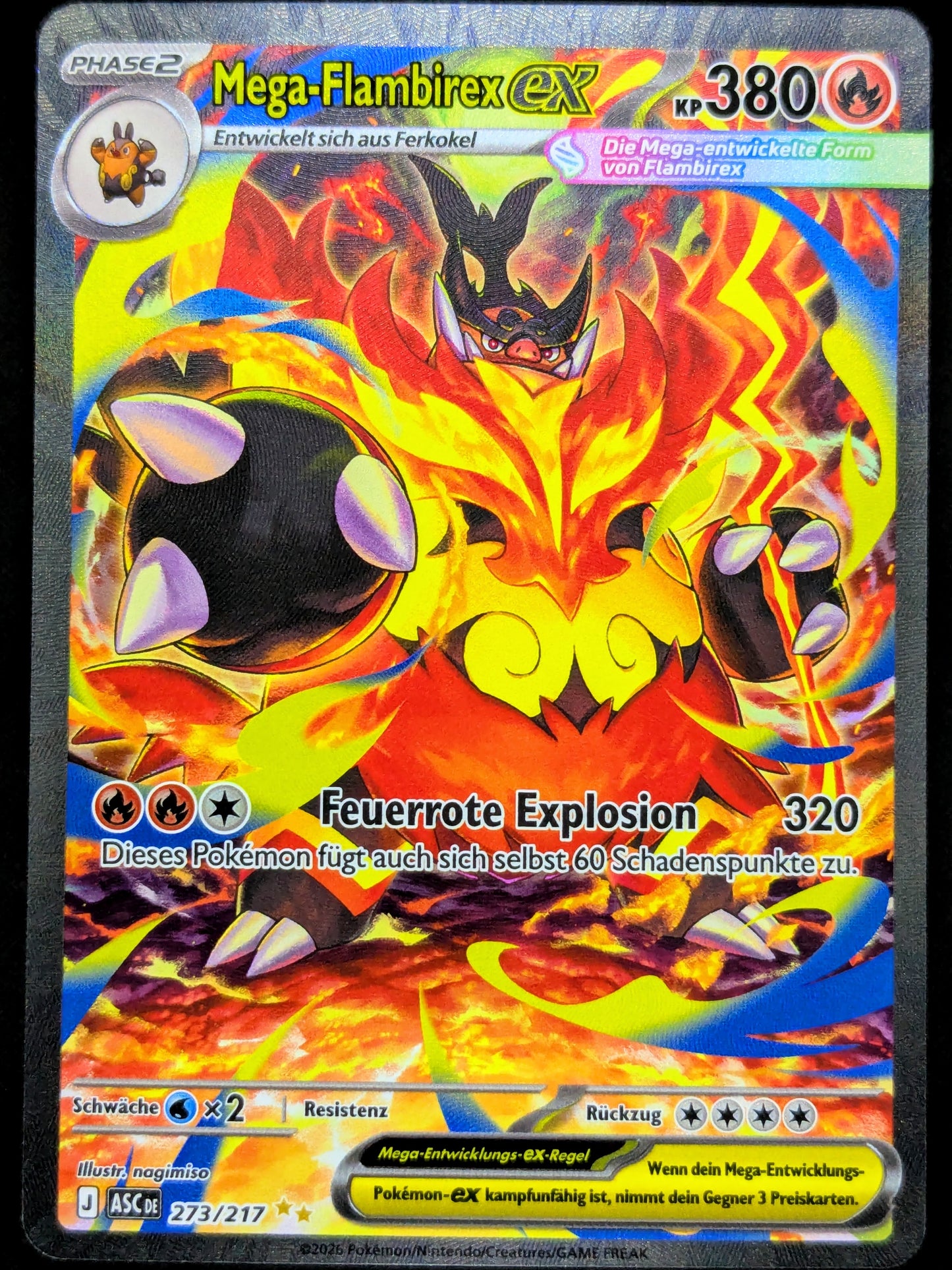 Mega-Flambirex Ex 273/217 Special Illustration Rare DE