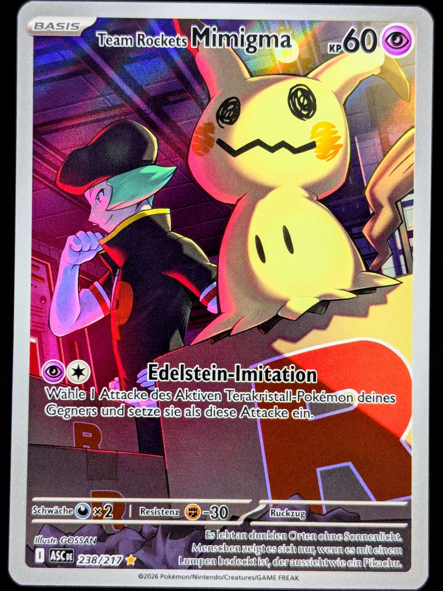 Team Rockets Mimigma 238/217 Illustration Rare DE