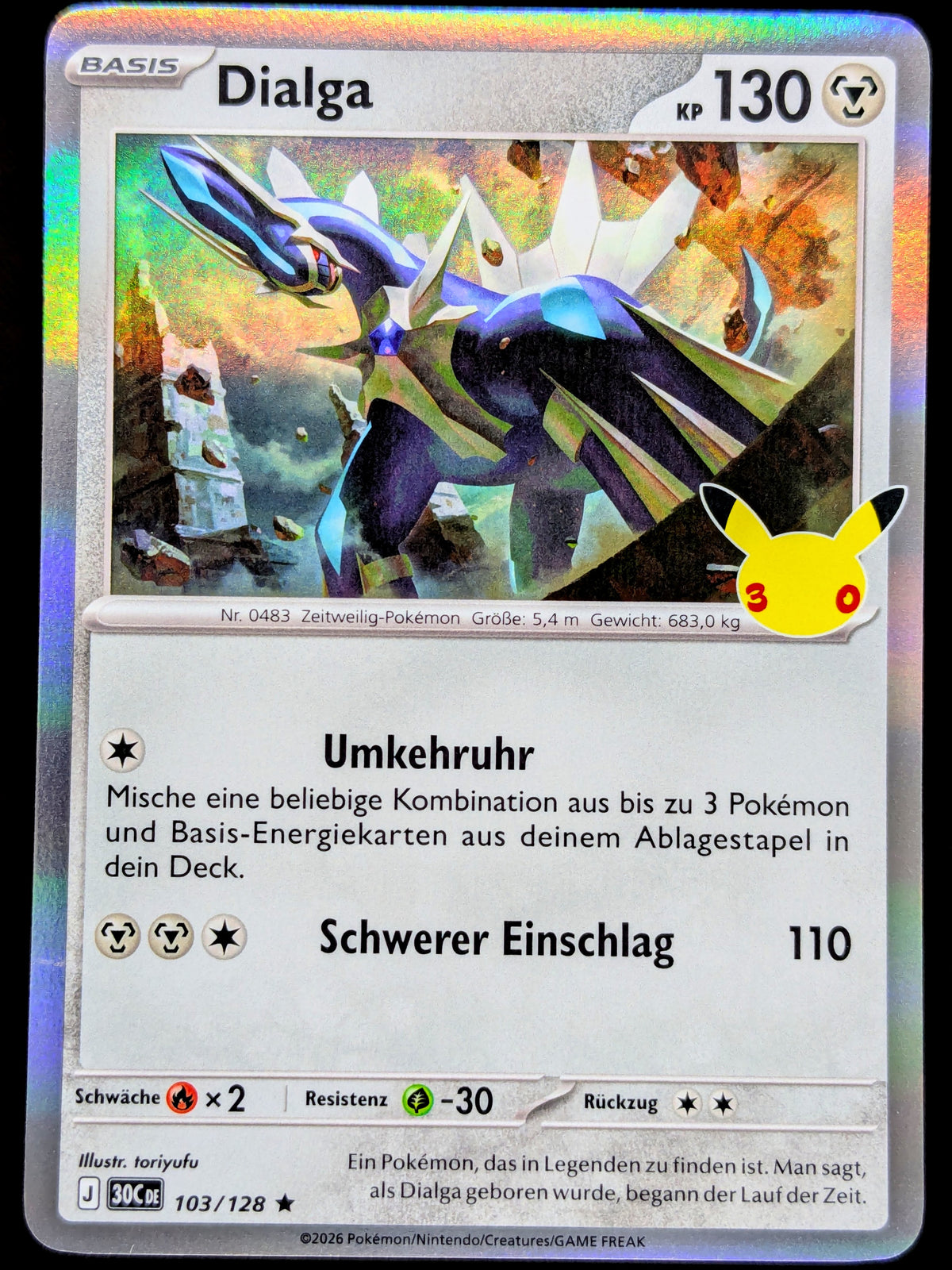 Dialga Holo 103/128 DE