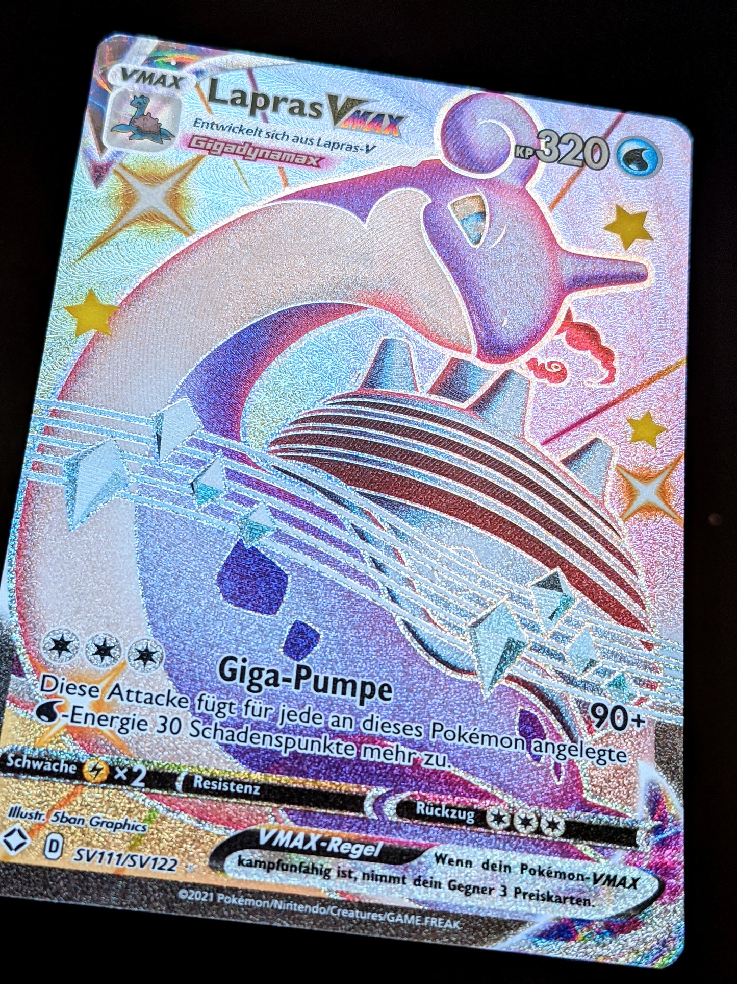 Lapras VMax Shiny SV111/SV122 DE