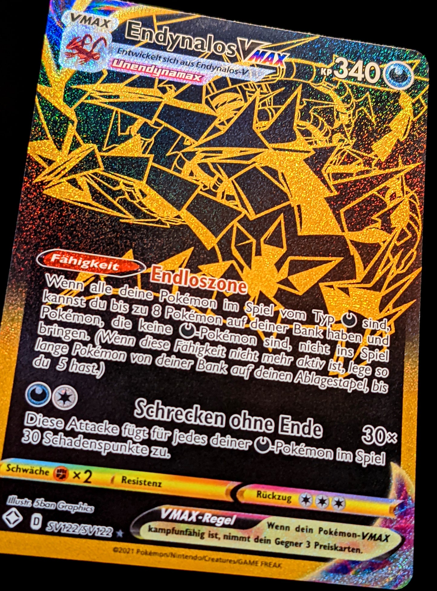 Endynalos VMax Gold SV122/SV122 DE