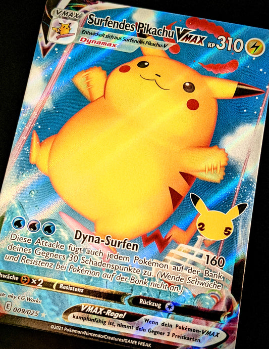 Surfendes Pikachu VMax 009/025 DE