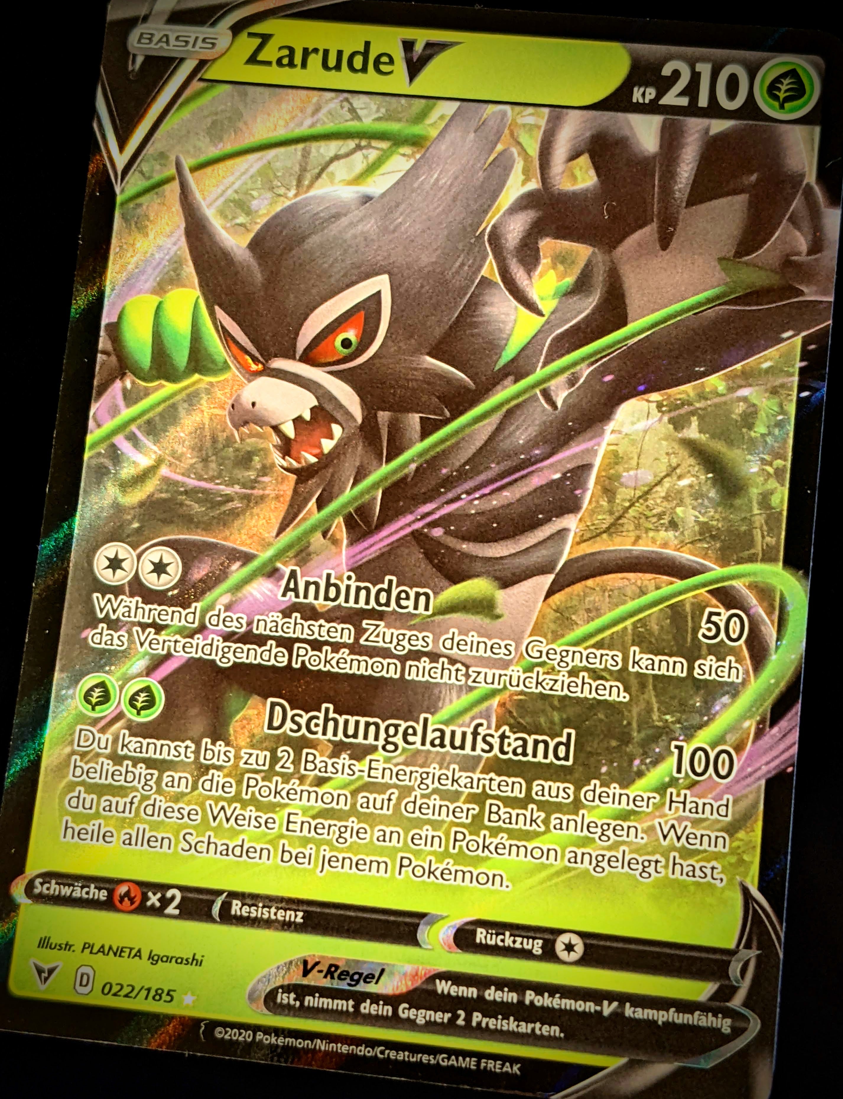 zarude v pokemon card value Zarude V 022/185 DE – Deckshop.de