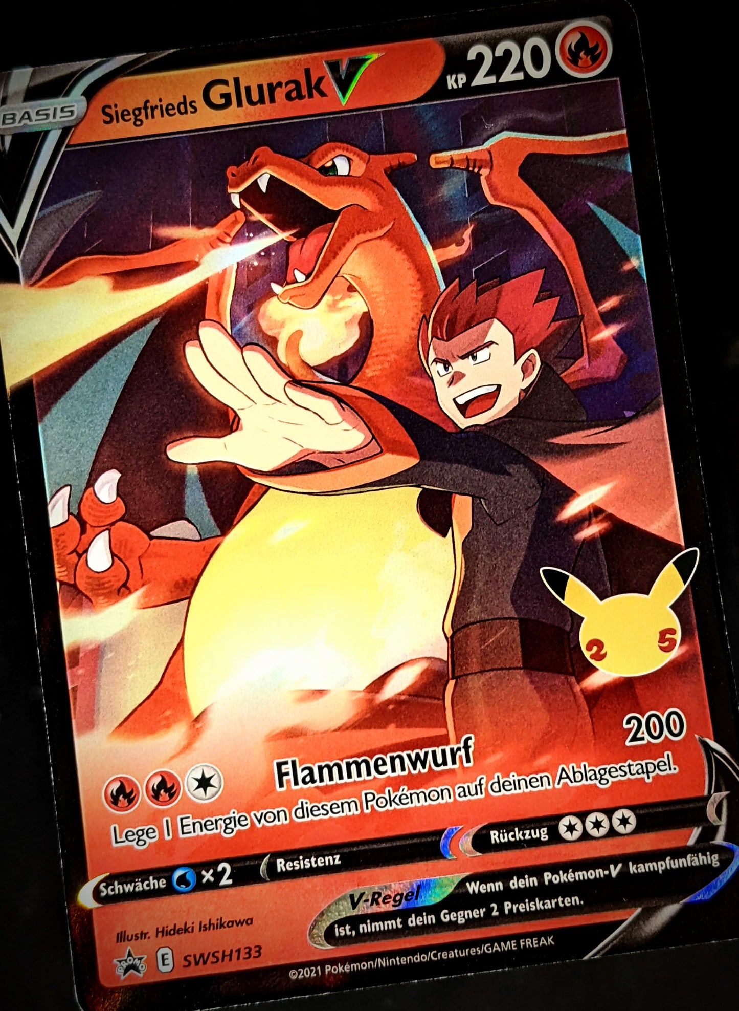 Siegfrieds Glurak V SWSH133 DE