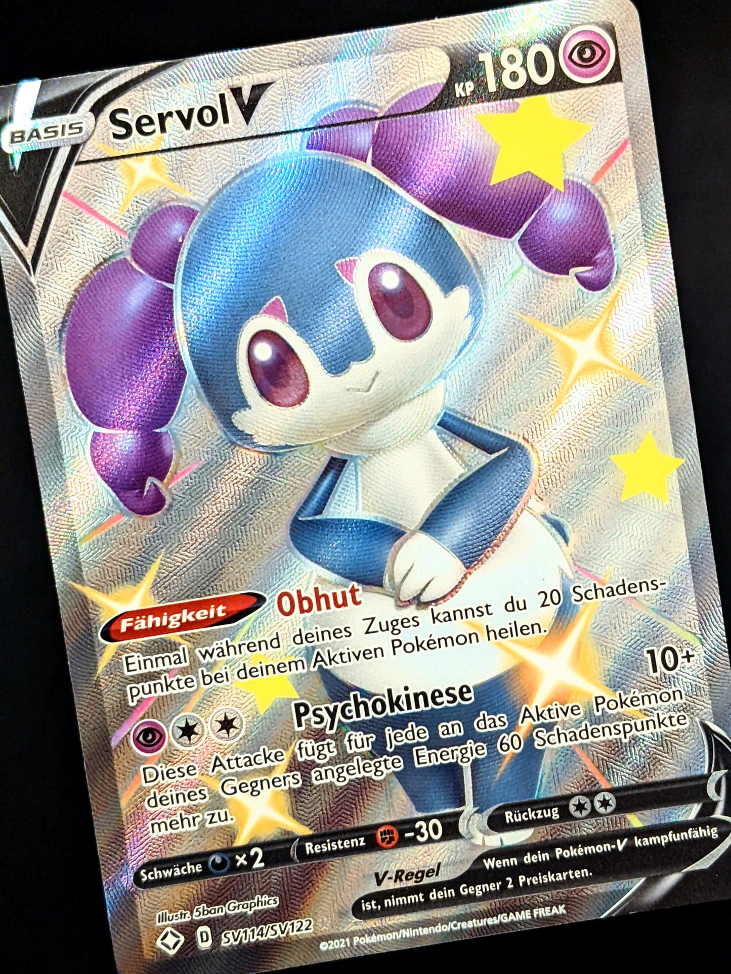 Servol V Shiny Full Art SV114/SV122 DE