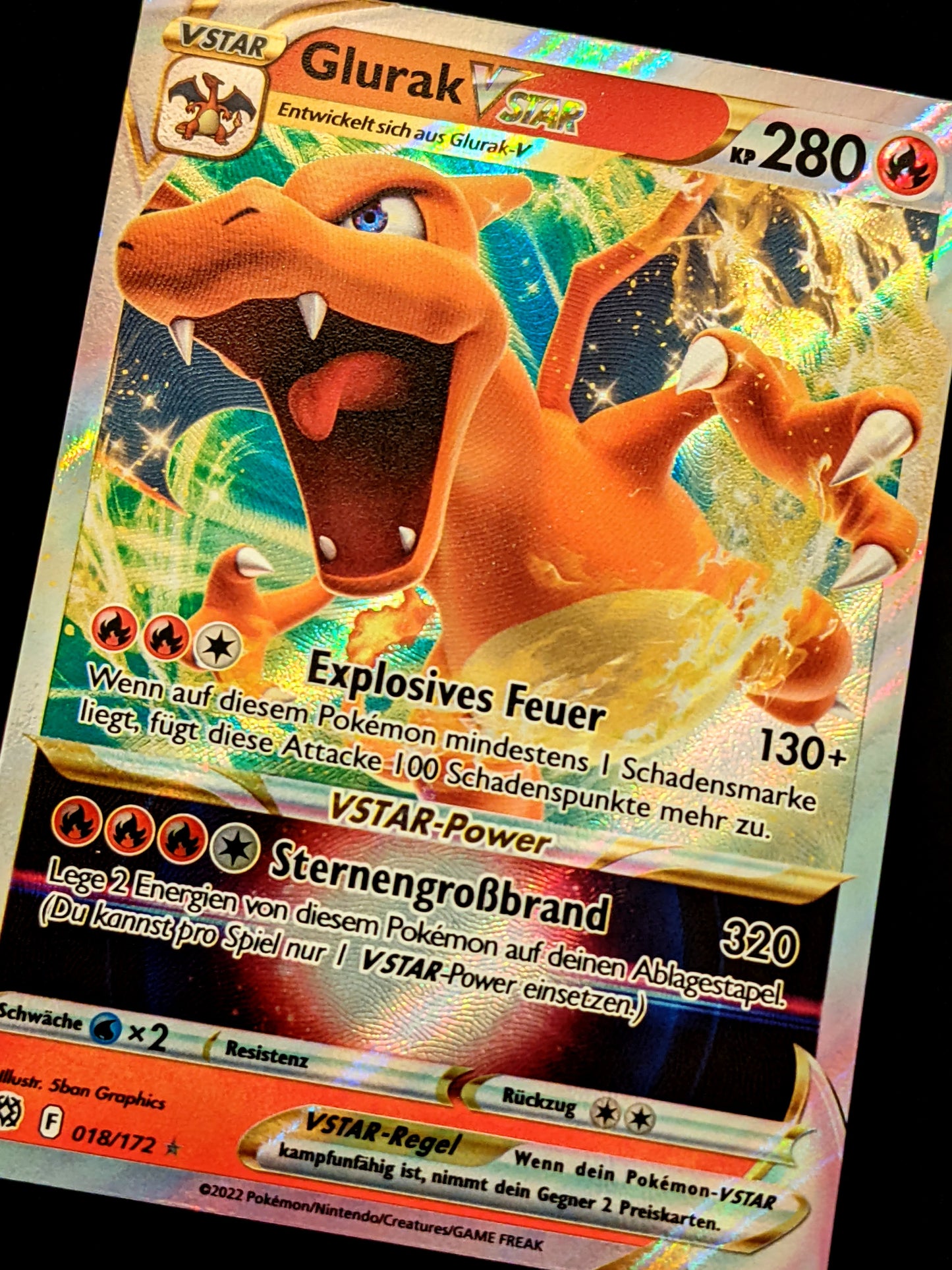 Glurak VStar 018/172 DE