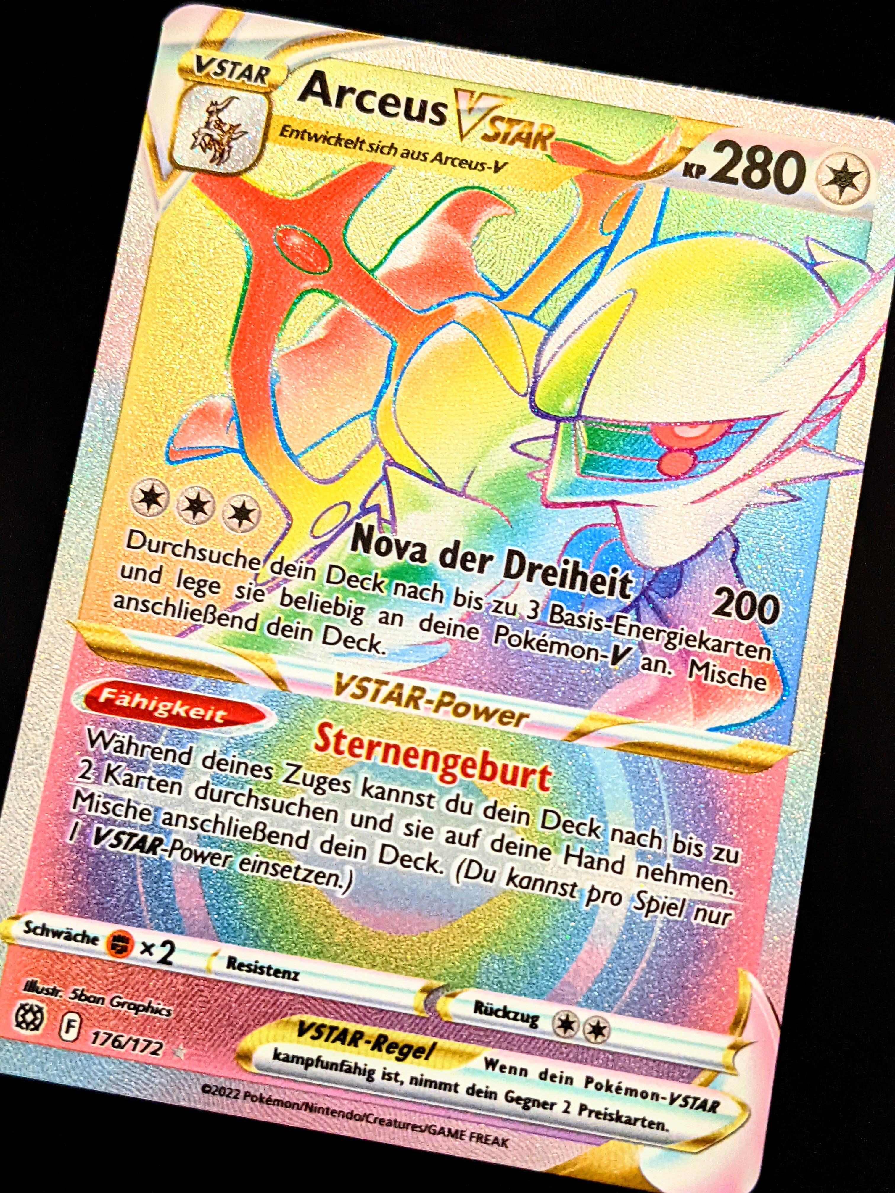 pokemon card arceus vstar rainbow Arceus VStar Rainbow 176/172 DE – Deckshop.de