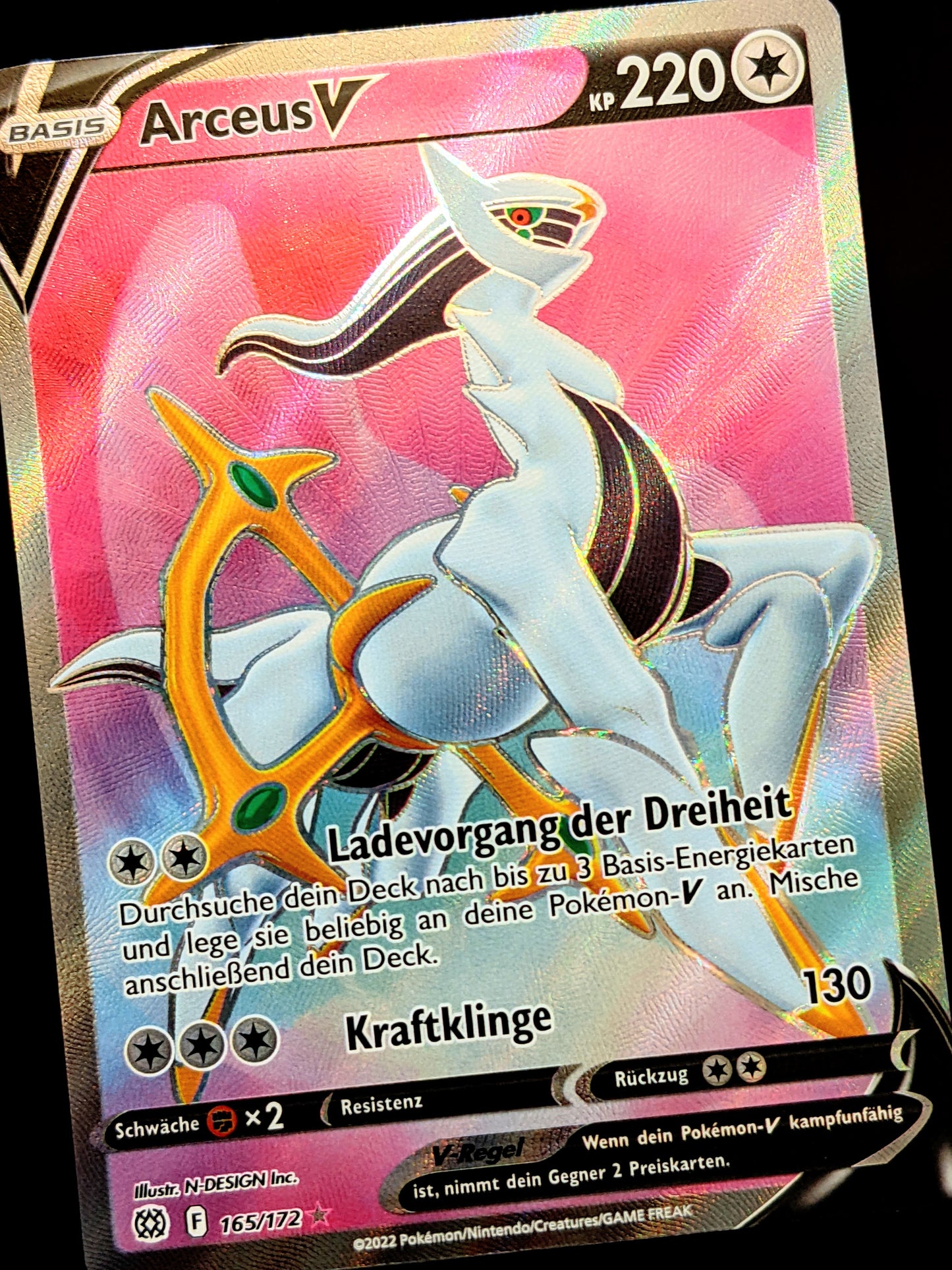 Arceus V Full Art 165/172 DE