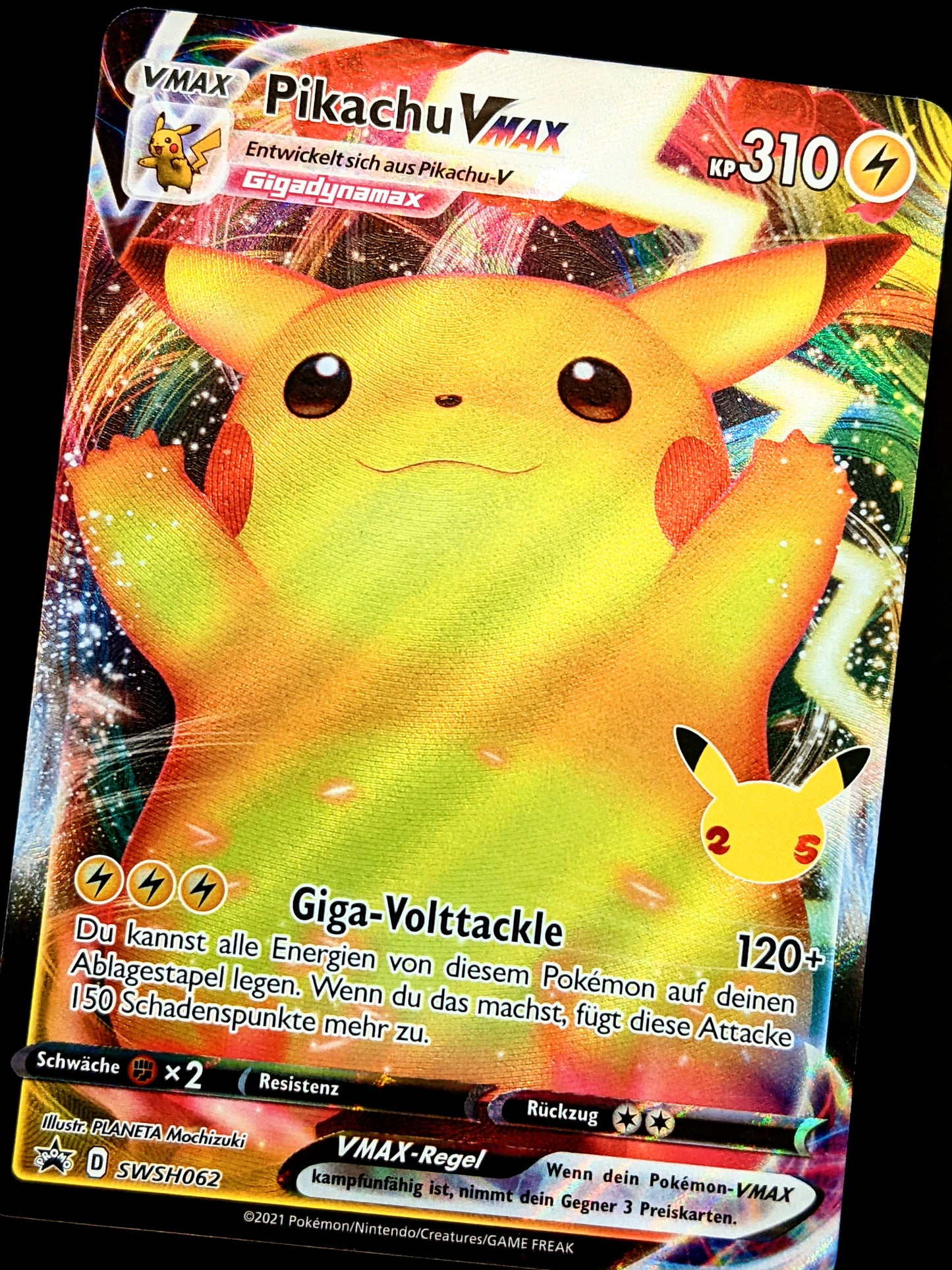 Pikachu VMax SWSH062 DE