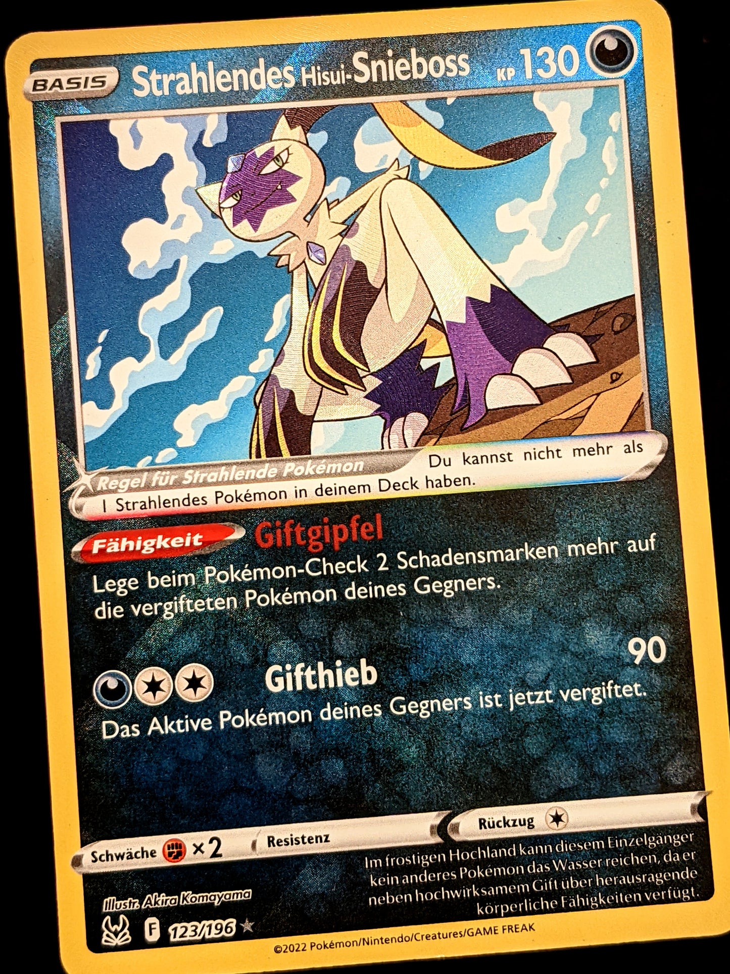 Strahlendes Hisui-Snieboss 123/196 DE