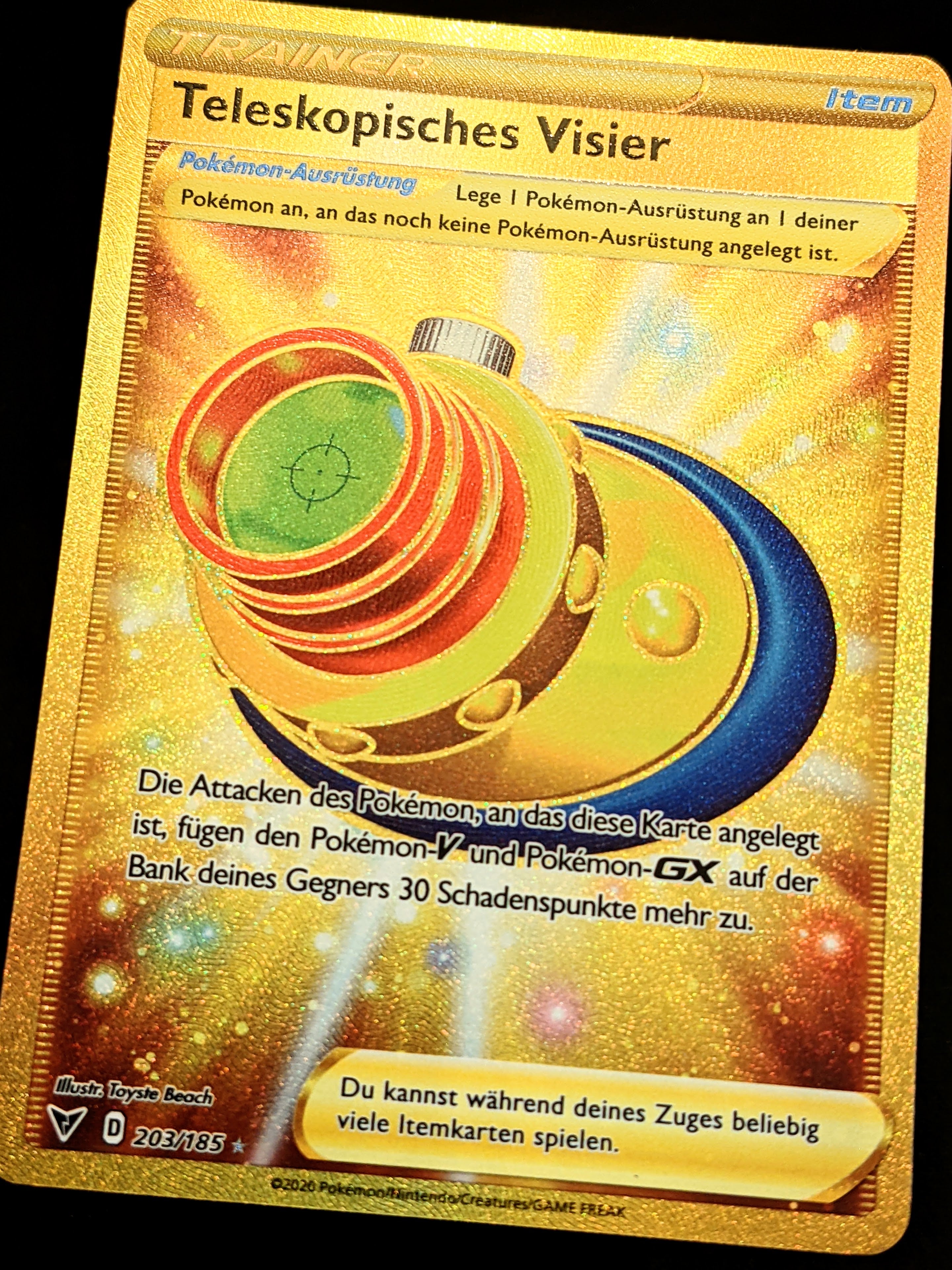 Teleskopisches Visier Gold 203/185 DE –