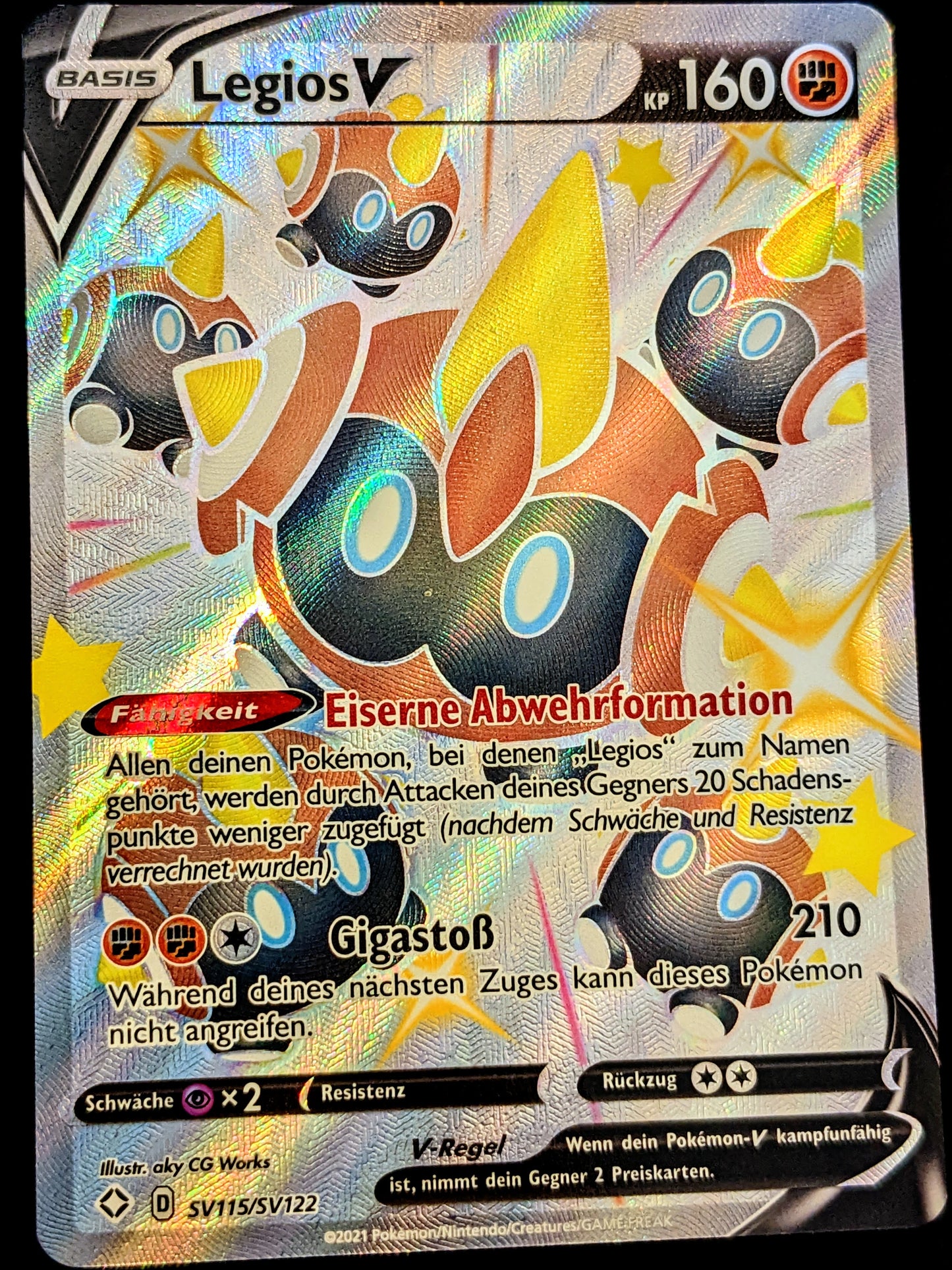 Legios V Shiny Full Art SV115/SV122 DE