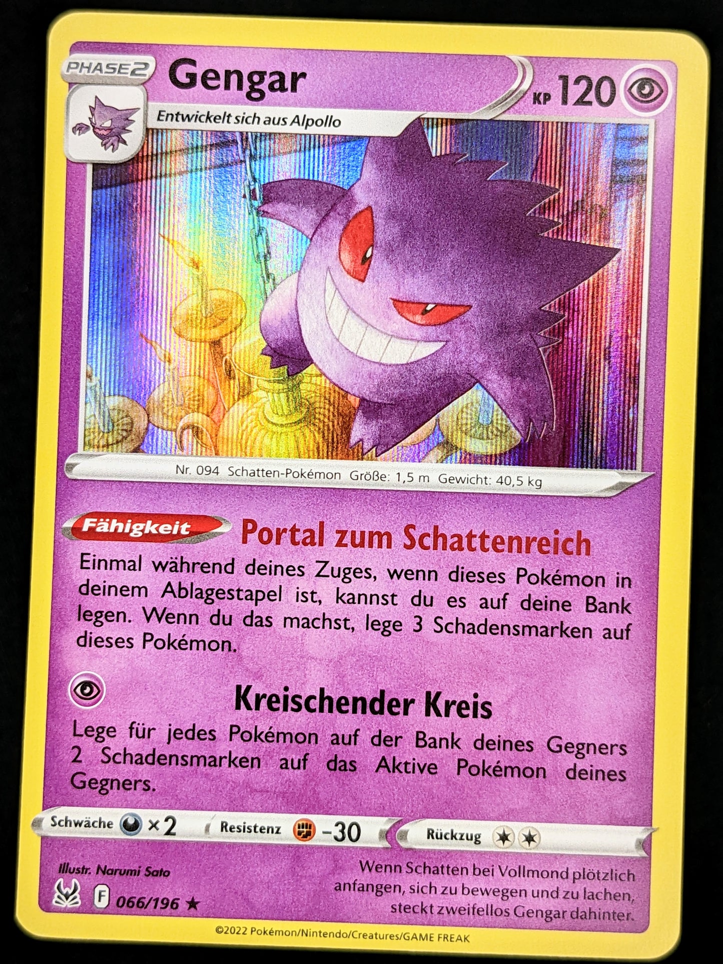 Gengar Holo 066/196 DE