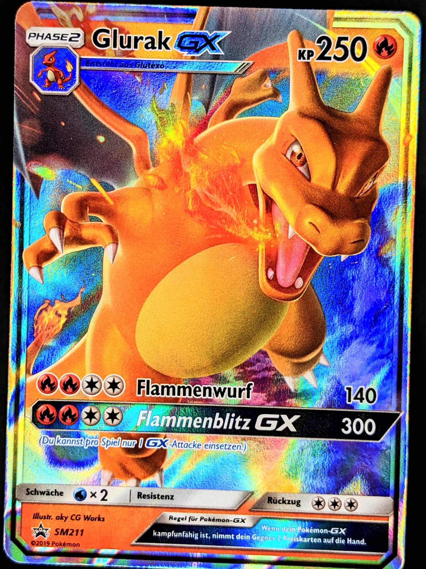 Glurak GX Promo SM211 DE