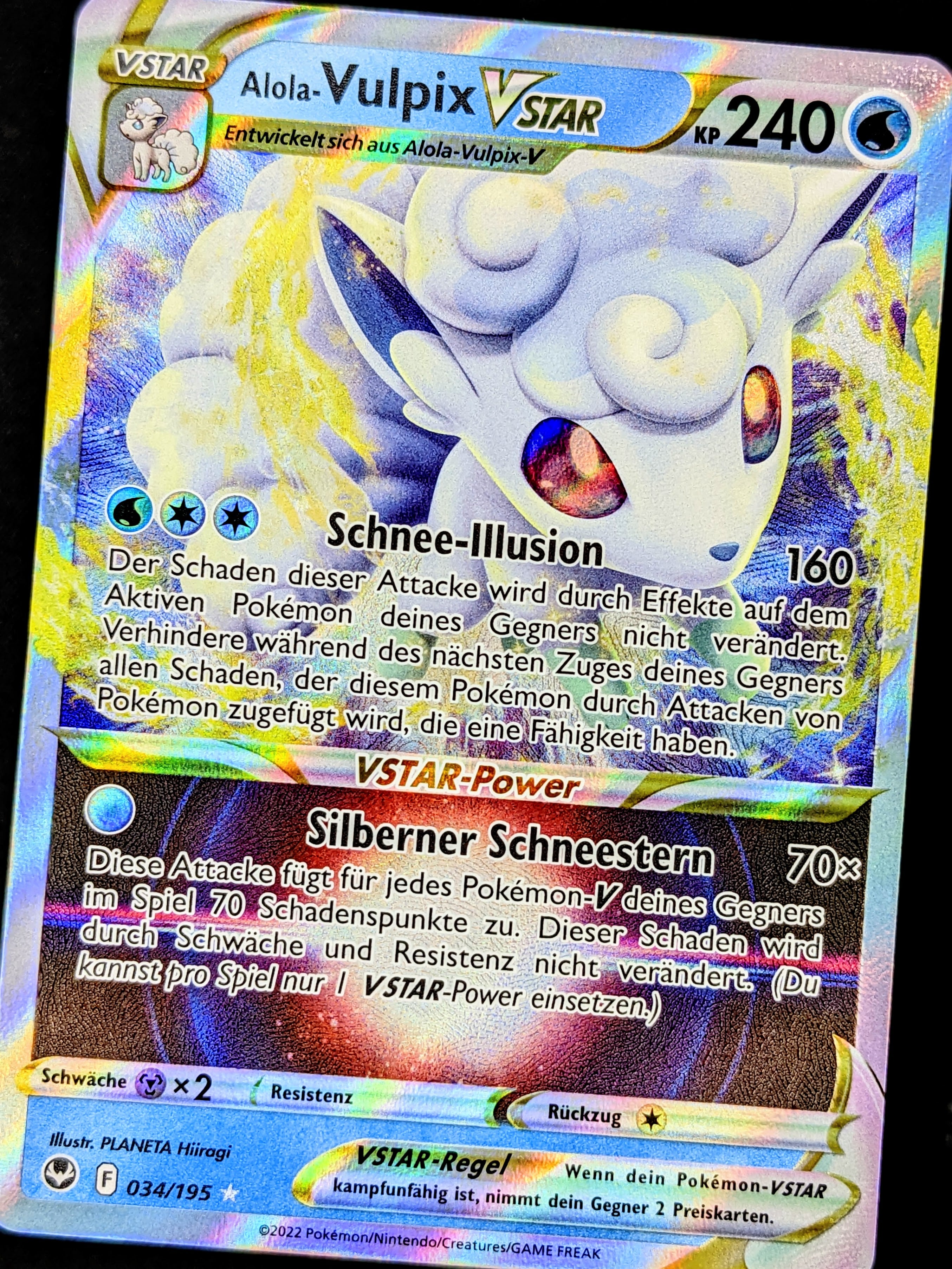 Alolan Vulpix Vstar - 034/195 Silver Tempest Ultra Rare Pokemon Card | NM/MINT Ungraded Alolan Vulpix 014/050 Sm7b: Fairy Rise Alolan Vulpix Vstar - 034/195 Silver Tempest Ultra Rare Pokemon Card | NM/MINT Ungraded Alolan Vulpix 014/050 Sm7b: Fairy Rise