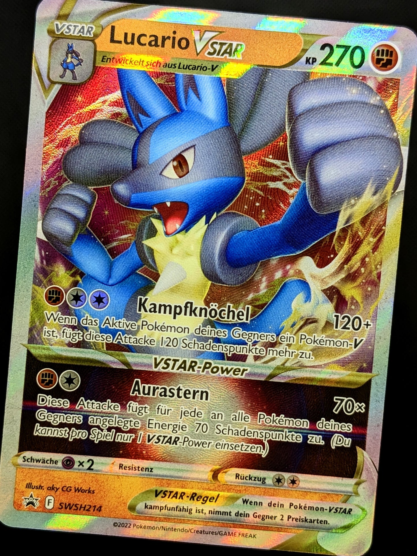 Lucario VStar SWSH214 DE