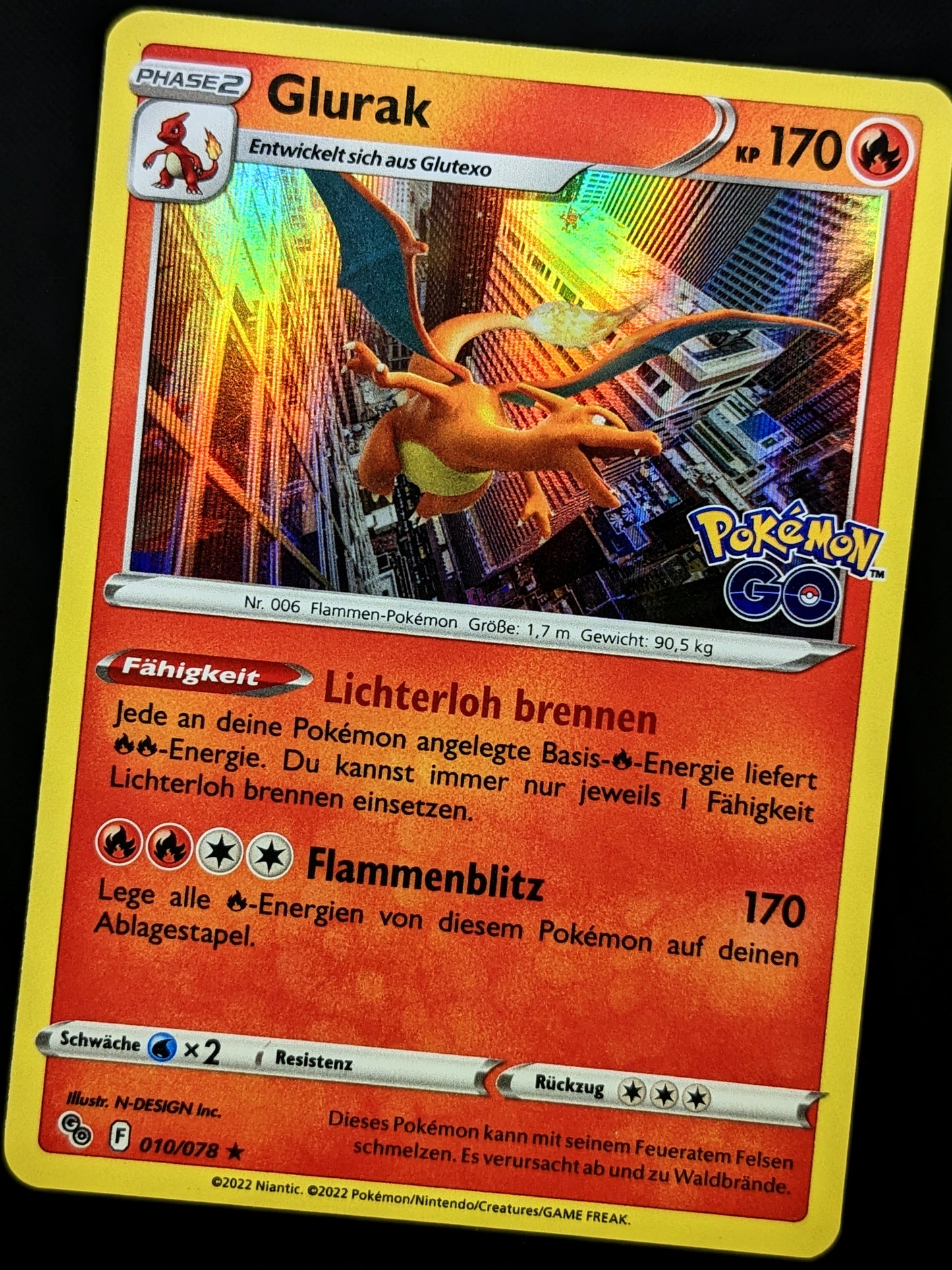 Glurak Holo 010/078 DE