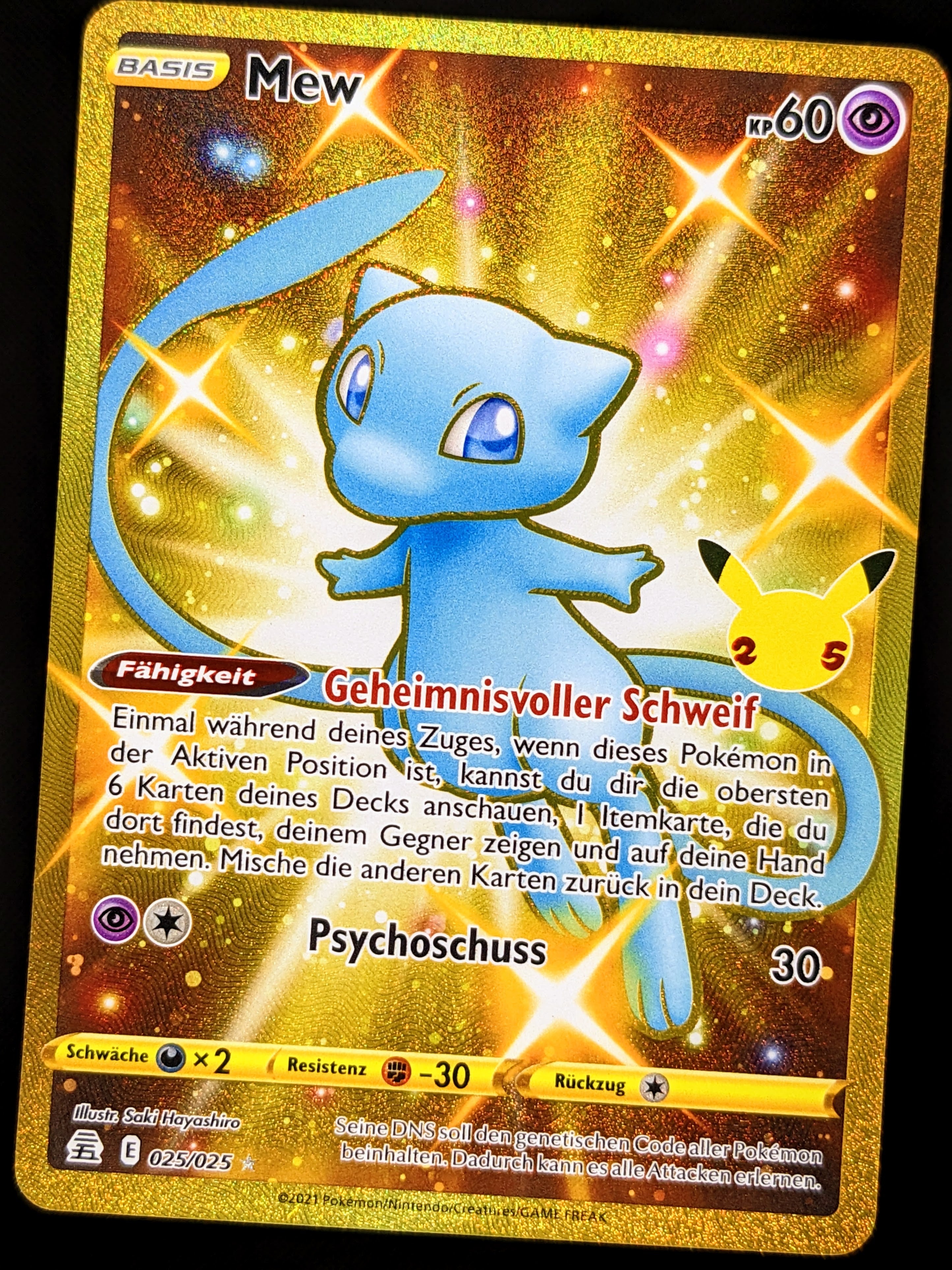 gold shiny mew pokemon card Mew Shiny Gold 025/025 DE – Deckshop.de