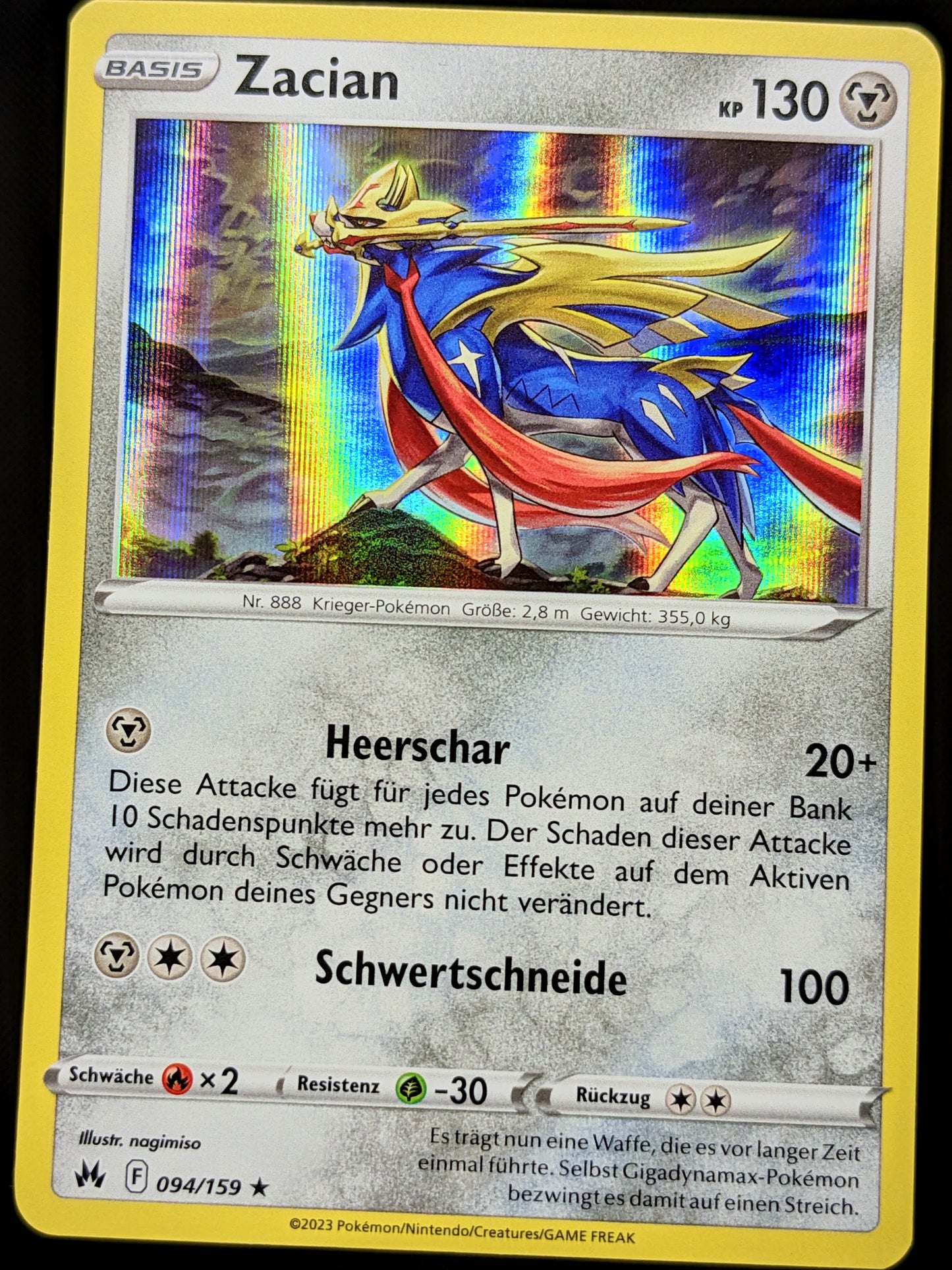 Zacian Holo 094/159 DE