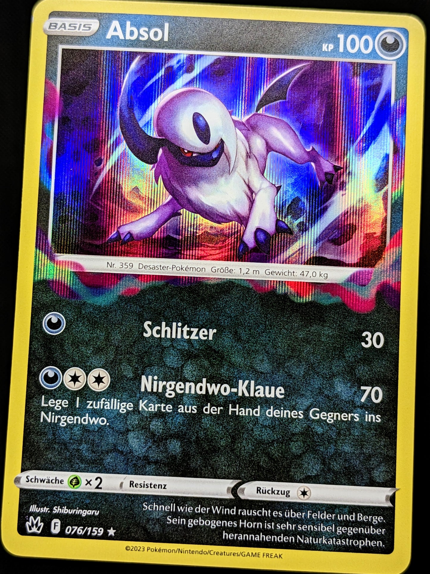 Absol Holo 076/159 DE