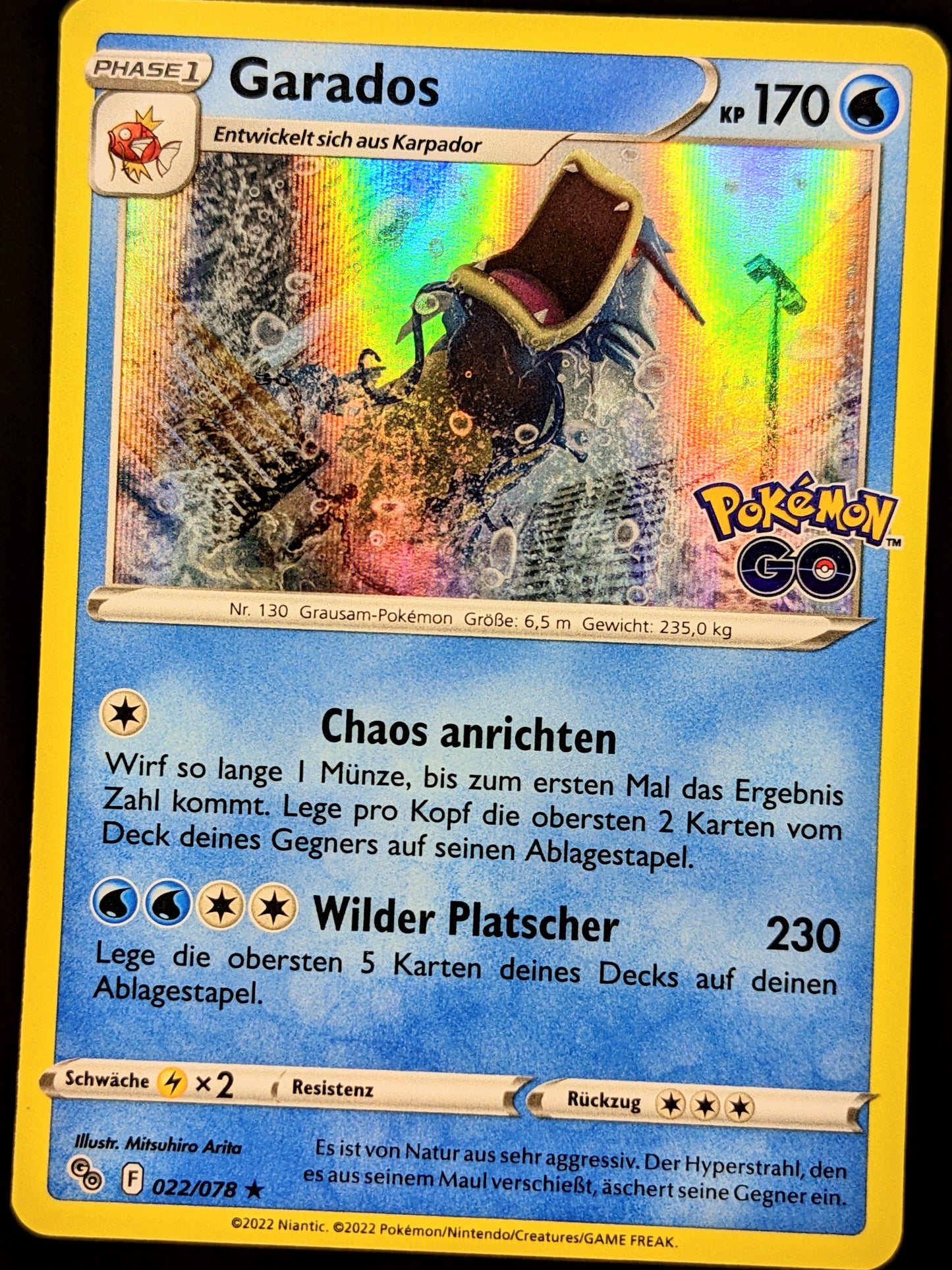 Garados Holo 022/078 DE