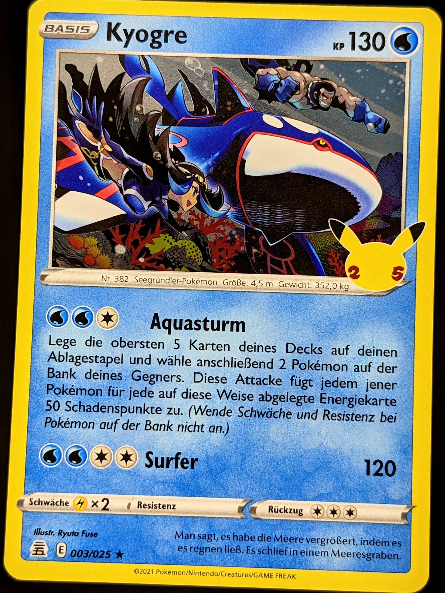 Kyogre Holo 003/025 DE