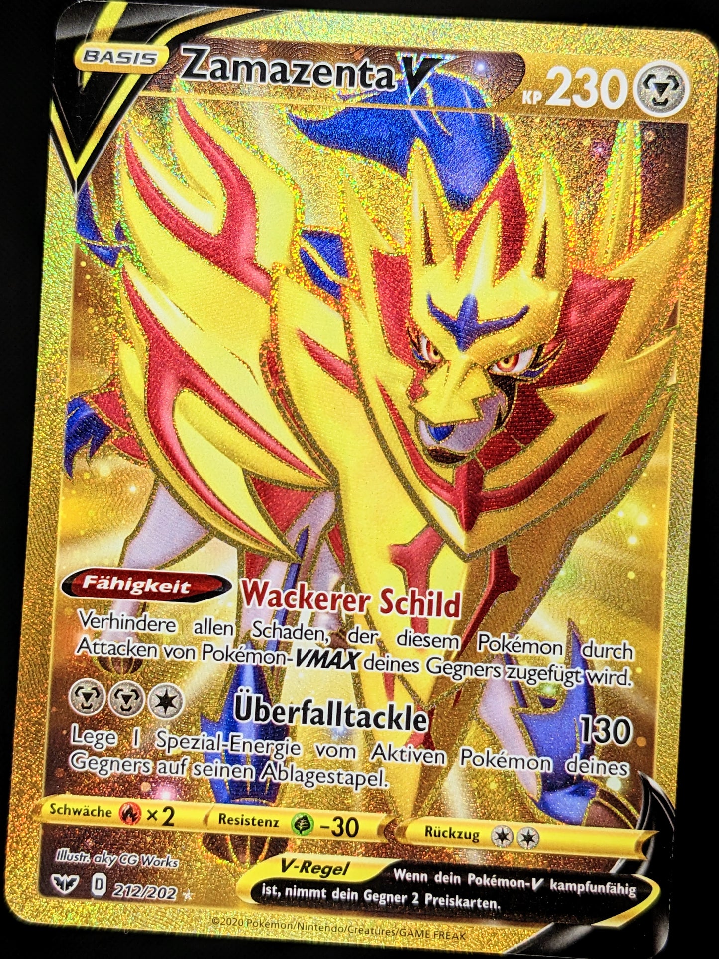 Zamazenta V Gold 212/202 DE