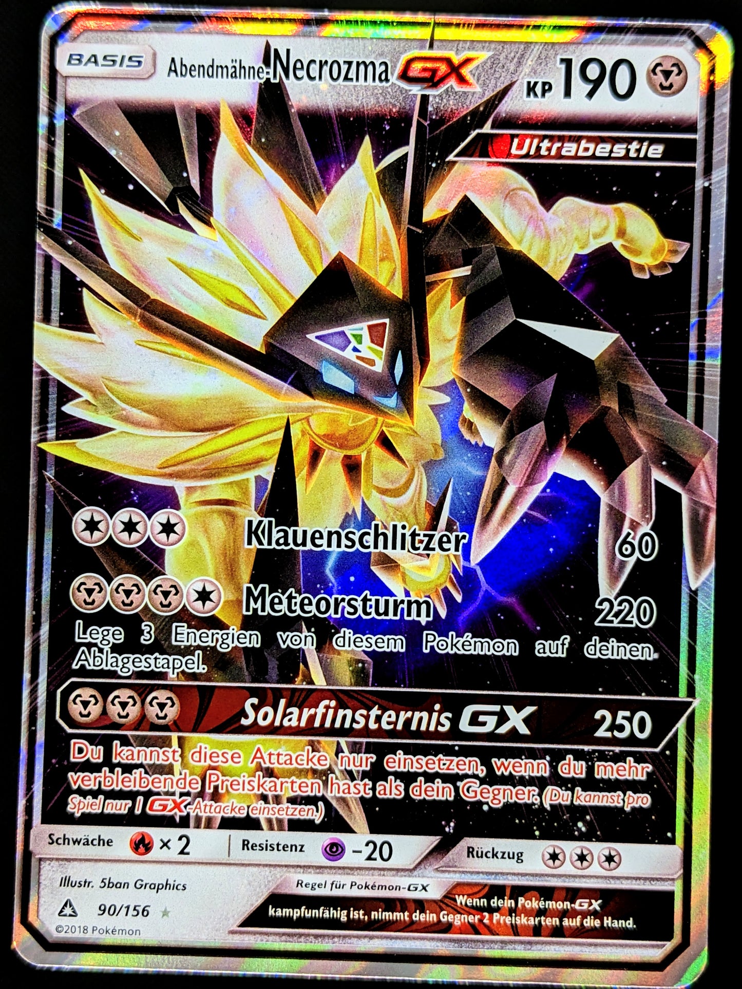 Abendmähne-Necrozma GX 90/156 DE