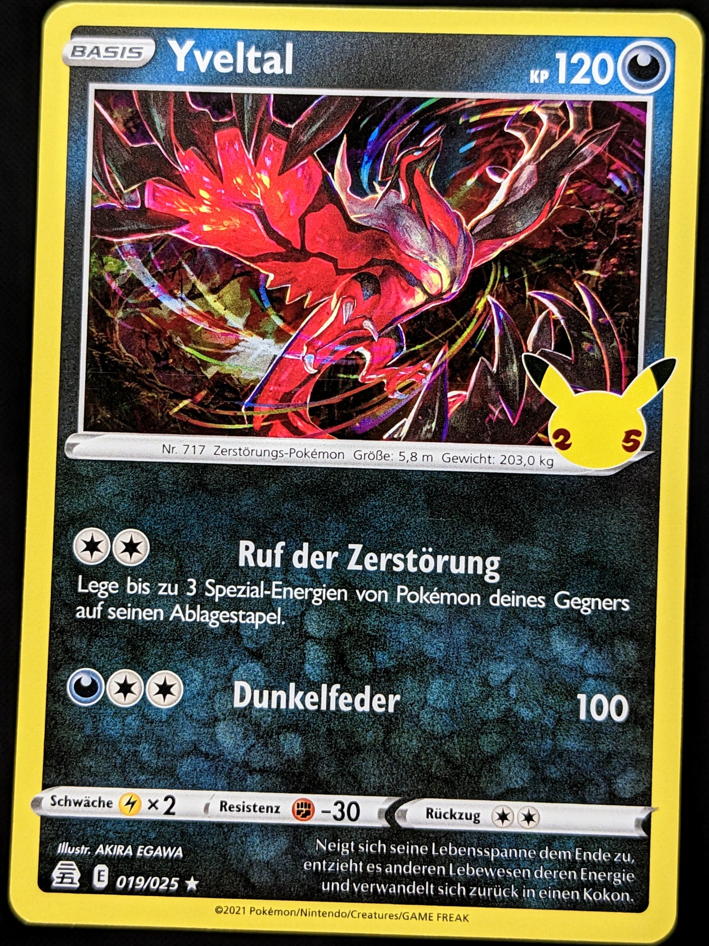 Yveltal Holo 019/025 DE