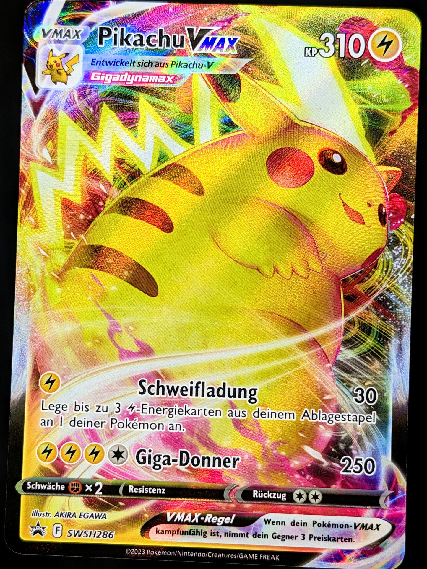 Pikachu VMax SWSH286 DE