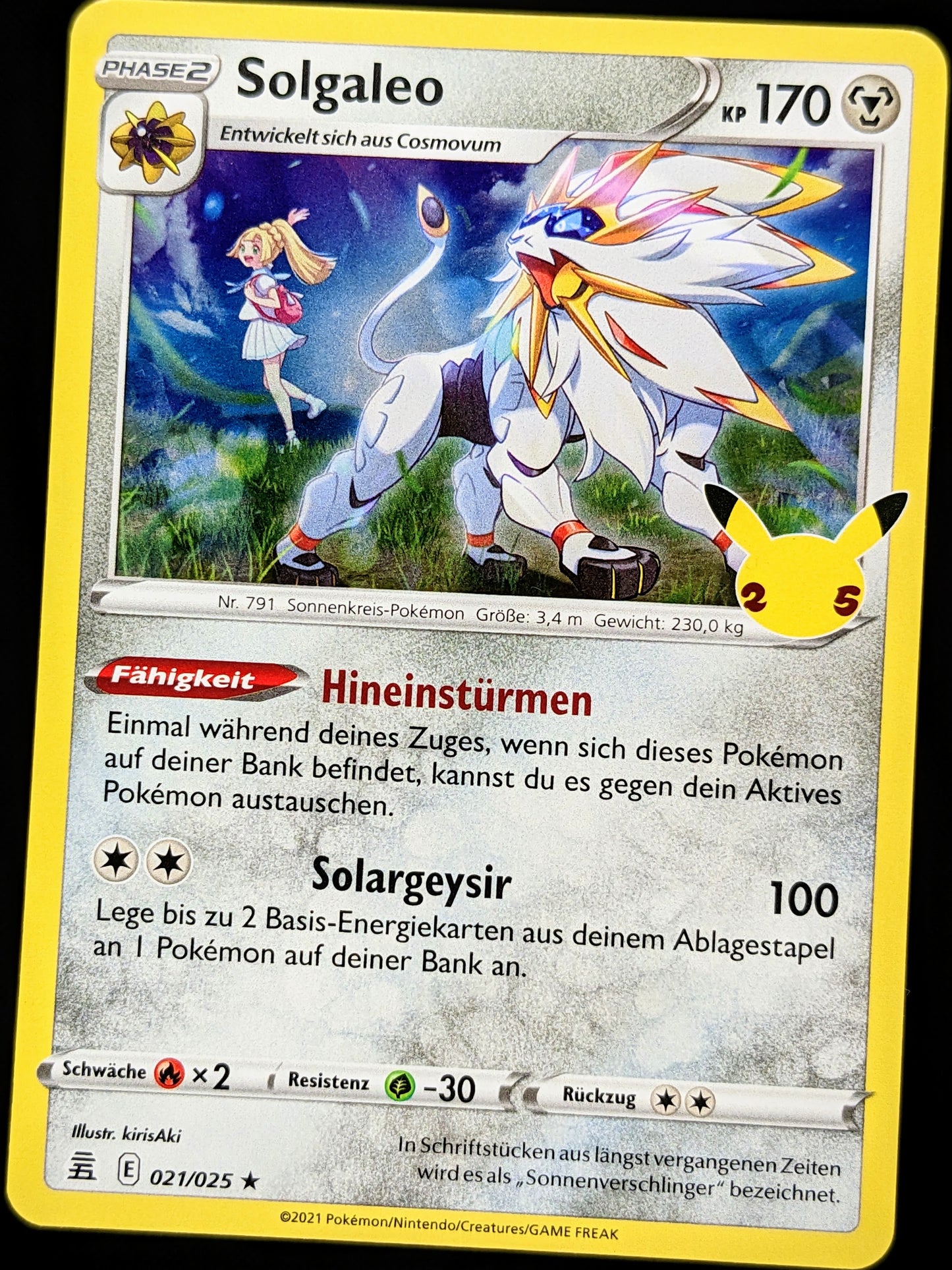 Solgaleo Holo 021/025 DE
