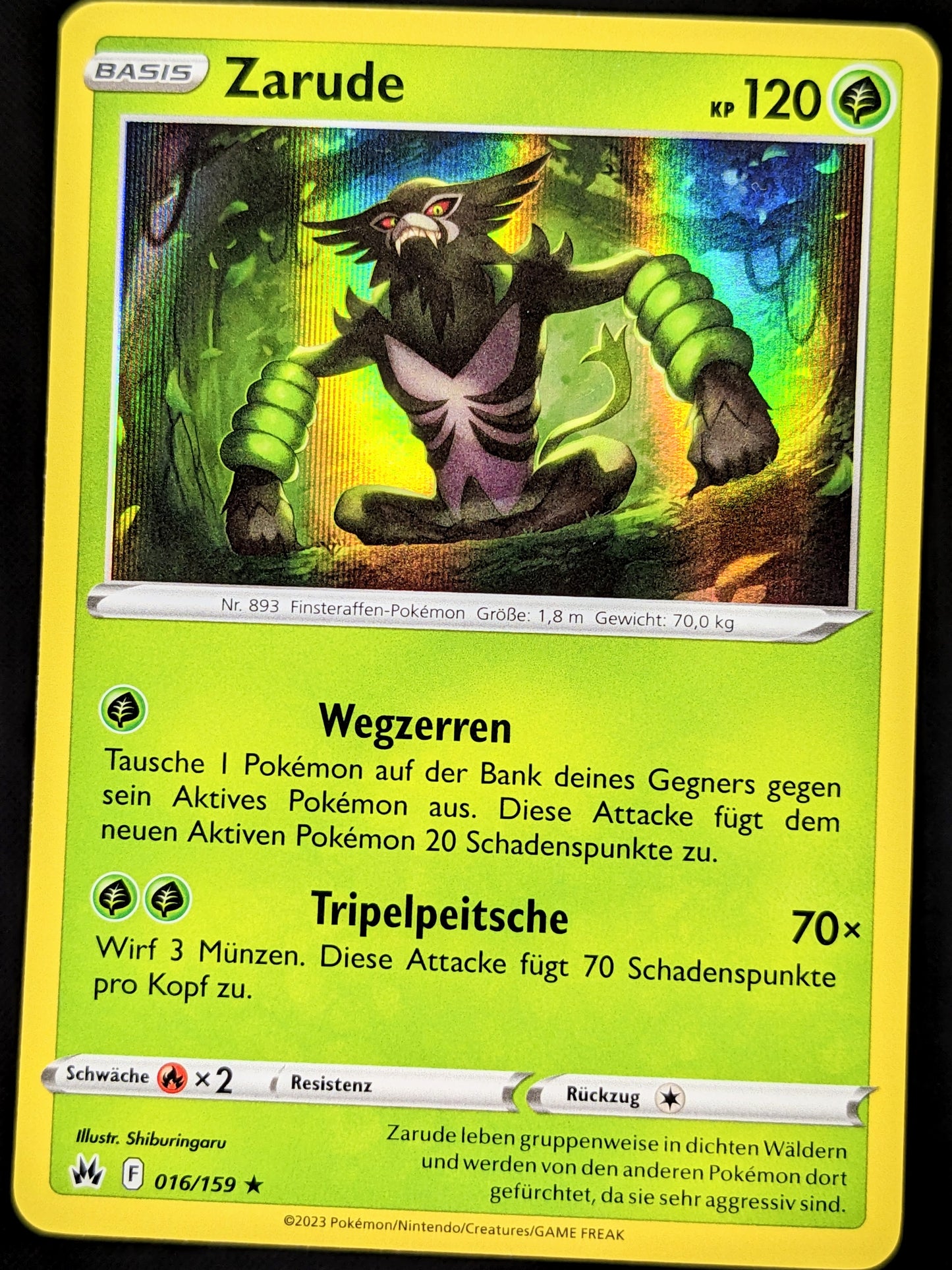 Zarude Holo 016/159 DE