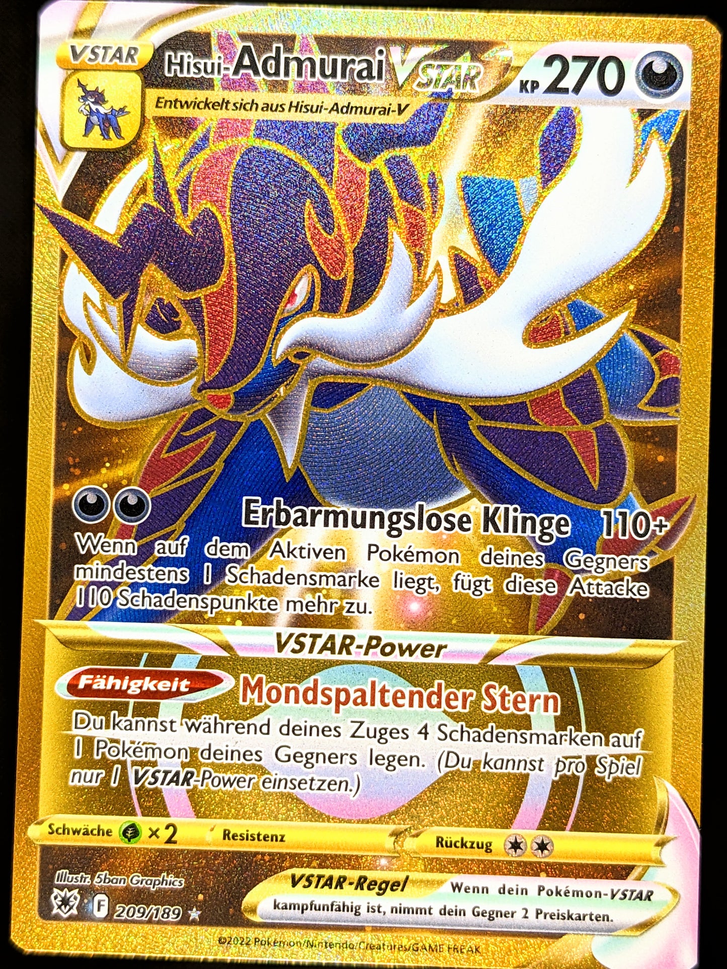 Hisui-Admurai VStar Gold 209/189 DE