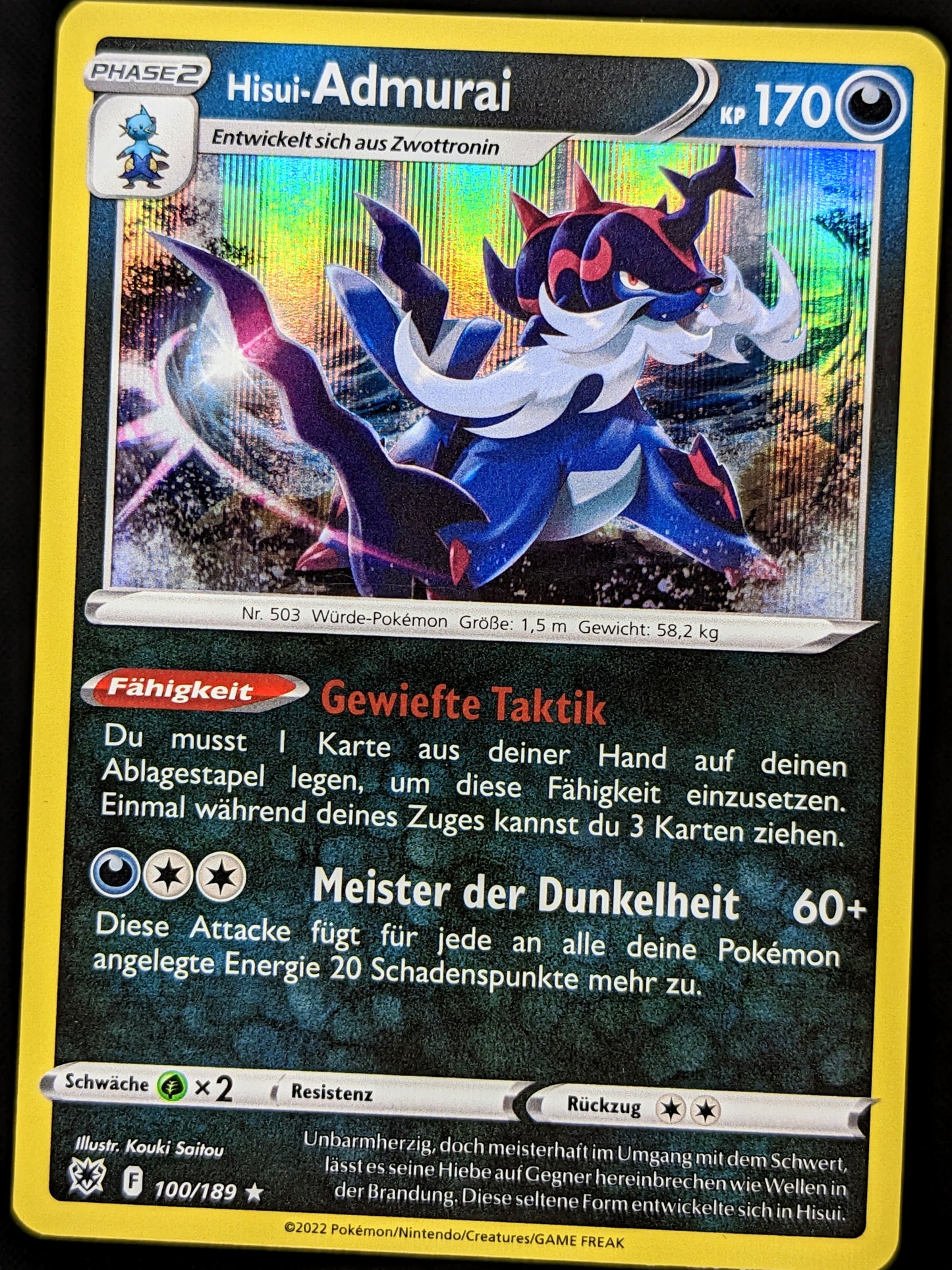 Hisui-Admurai Holo 100/189 DE