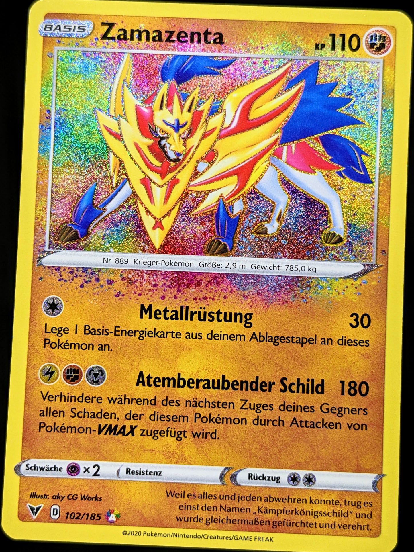 Zamazenta Amazing Rare 102/185 DE